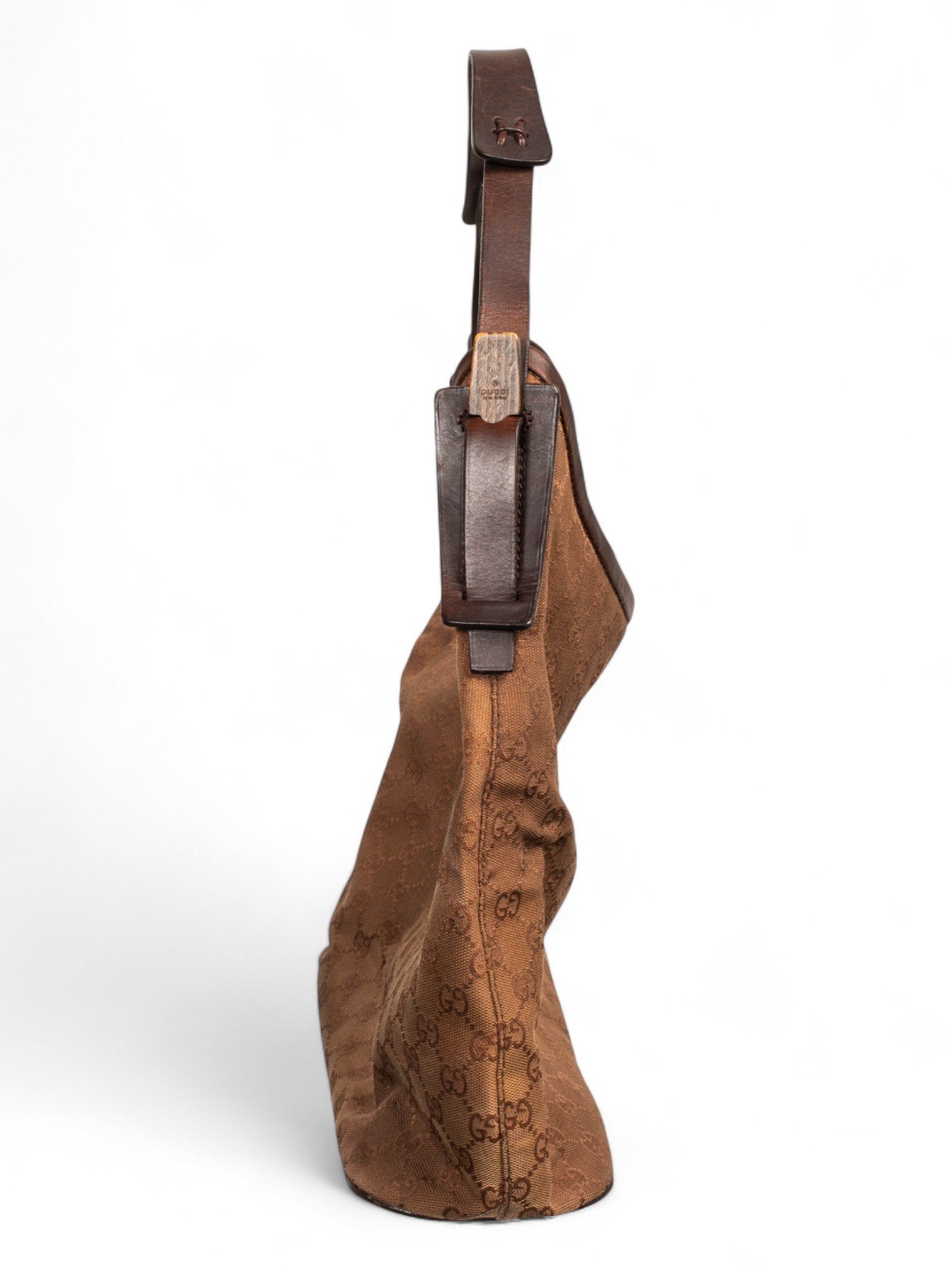 BROWN MONOGRAM HOBO SHOULDER BAG
