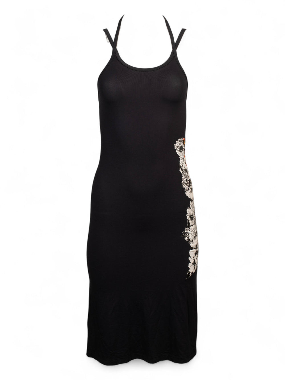 00S BLACK LOGO SLIP DRESS