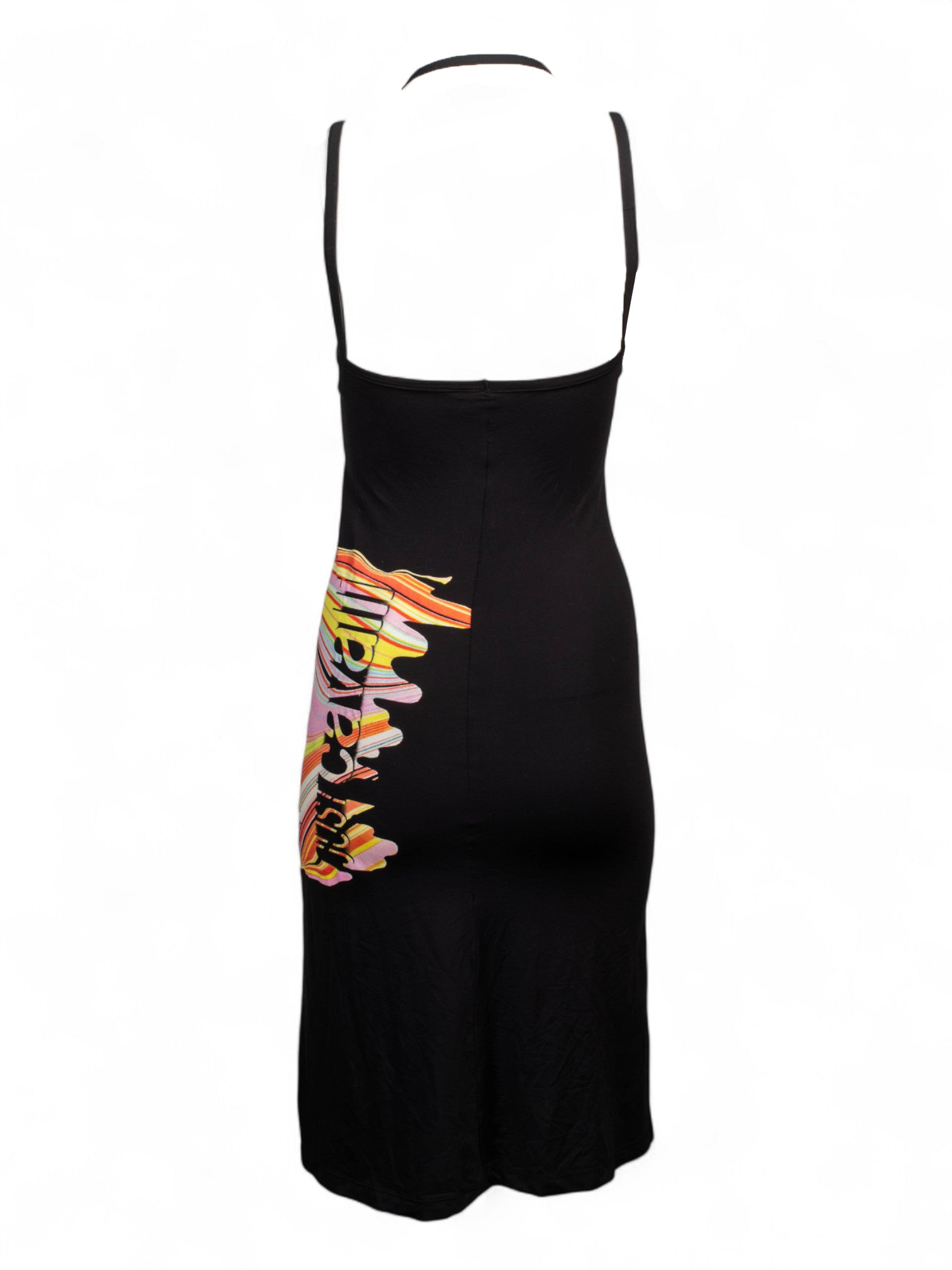 00S BLACK LOGO SLIP DRESS