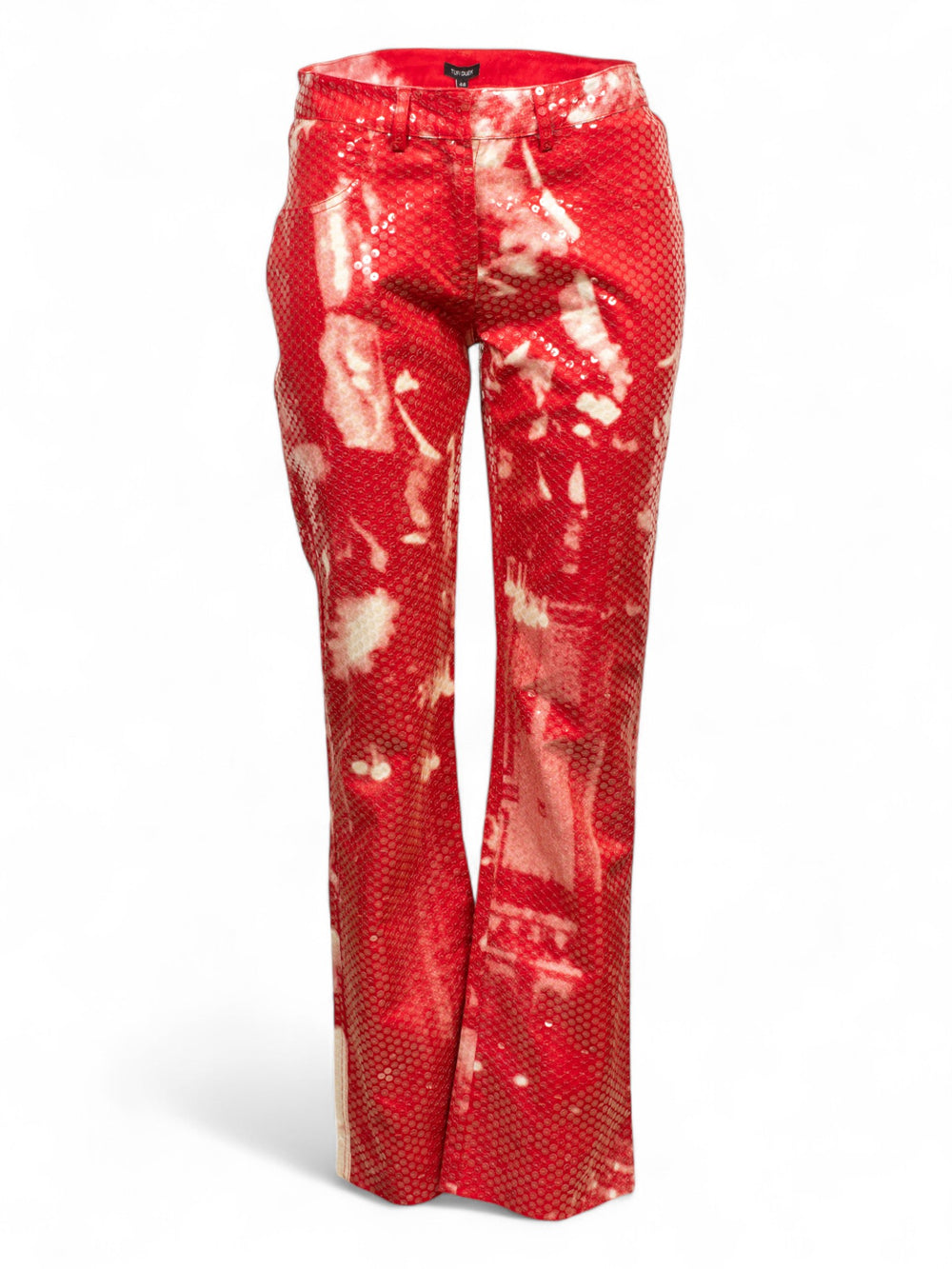 RED SEQUIN JEANS