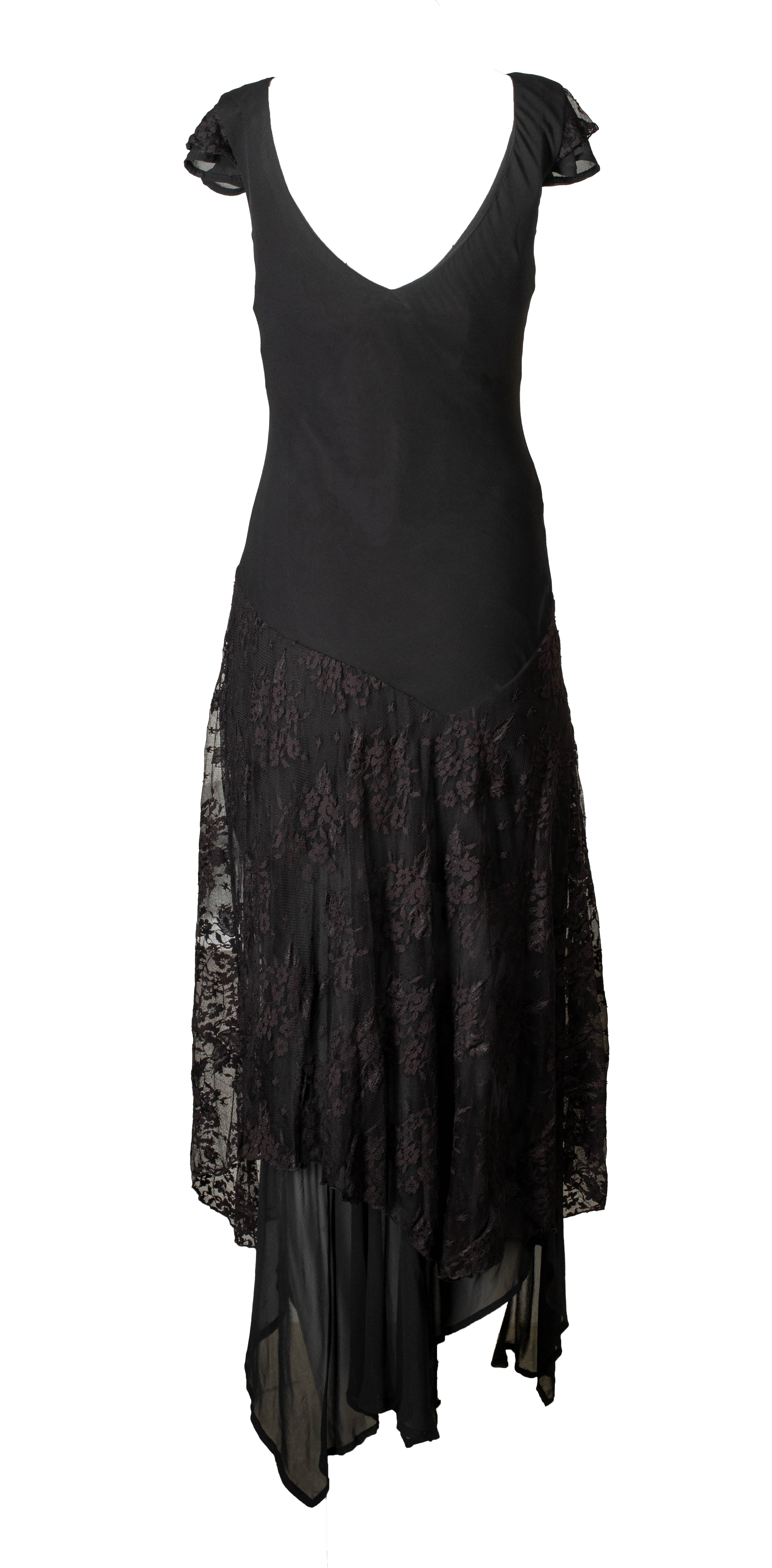 BLACK FLORAL MIDI DRESS