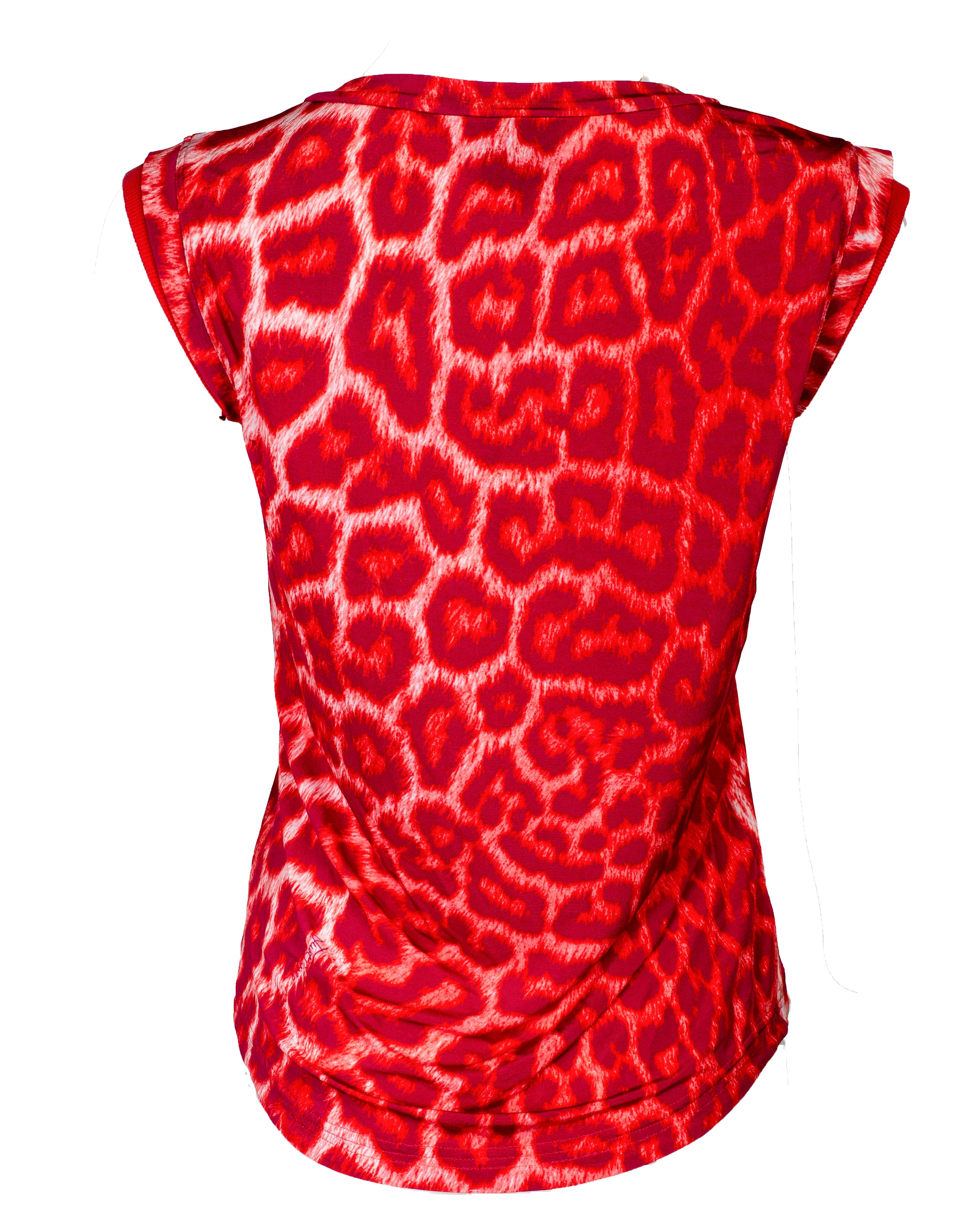 FUSCHIA LEOPARD PRINTED TOP