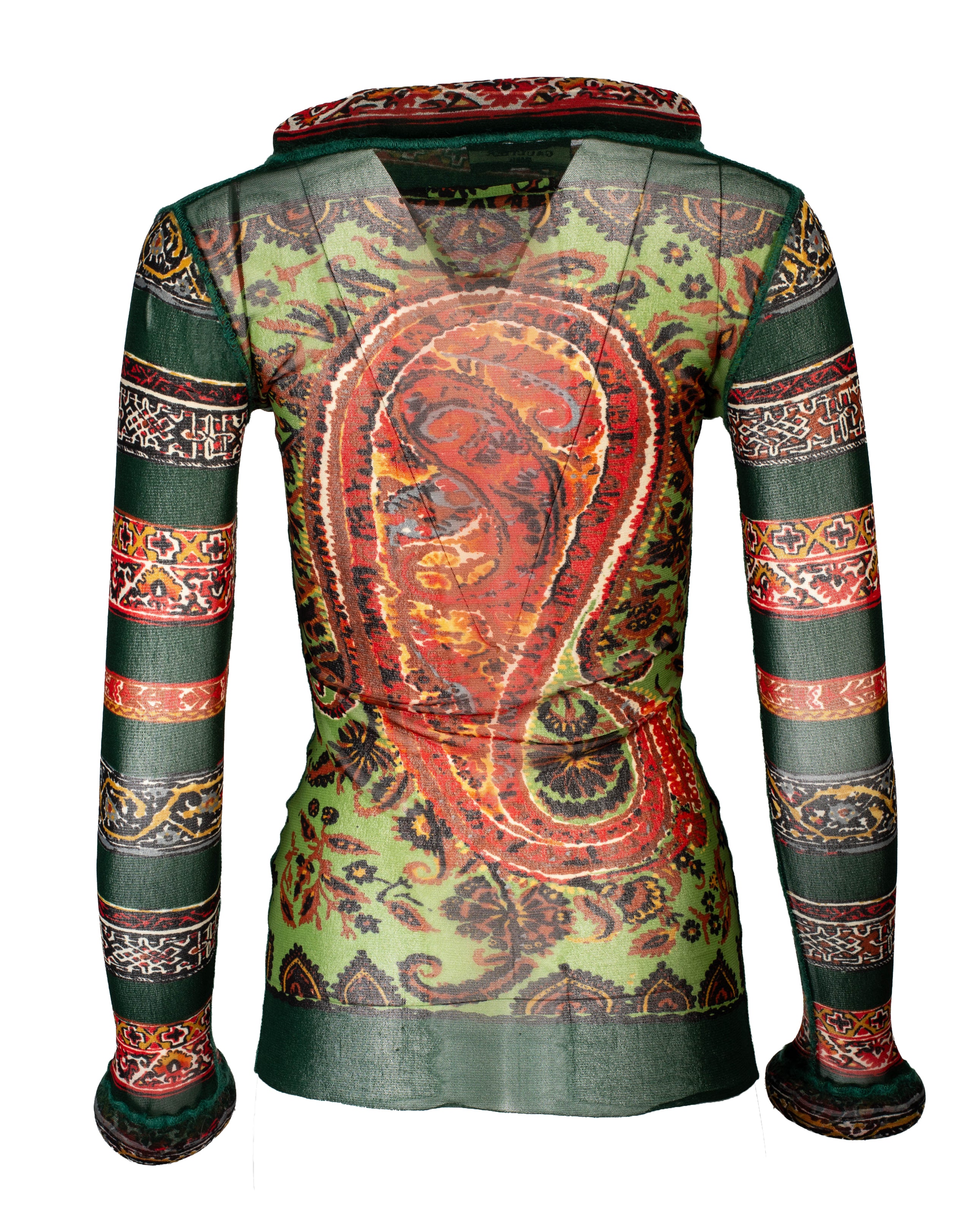 PERSIAN PRINTED TOP WITH PADDING (as is)
