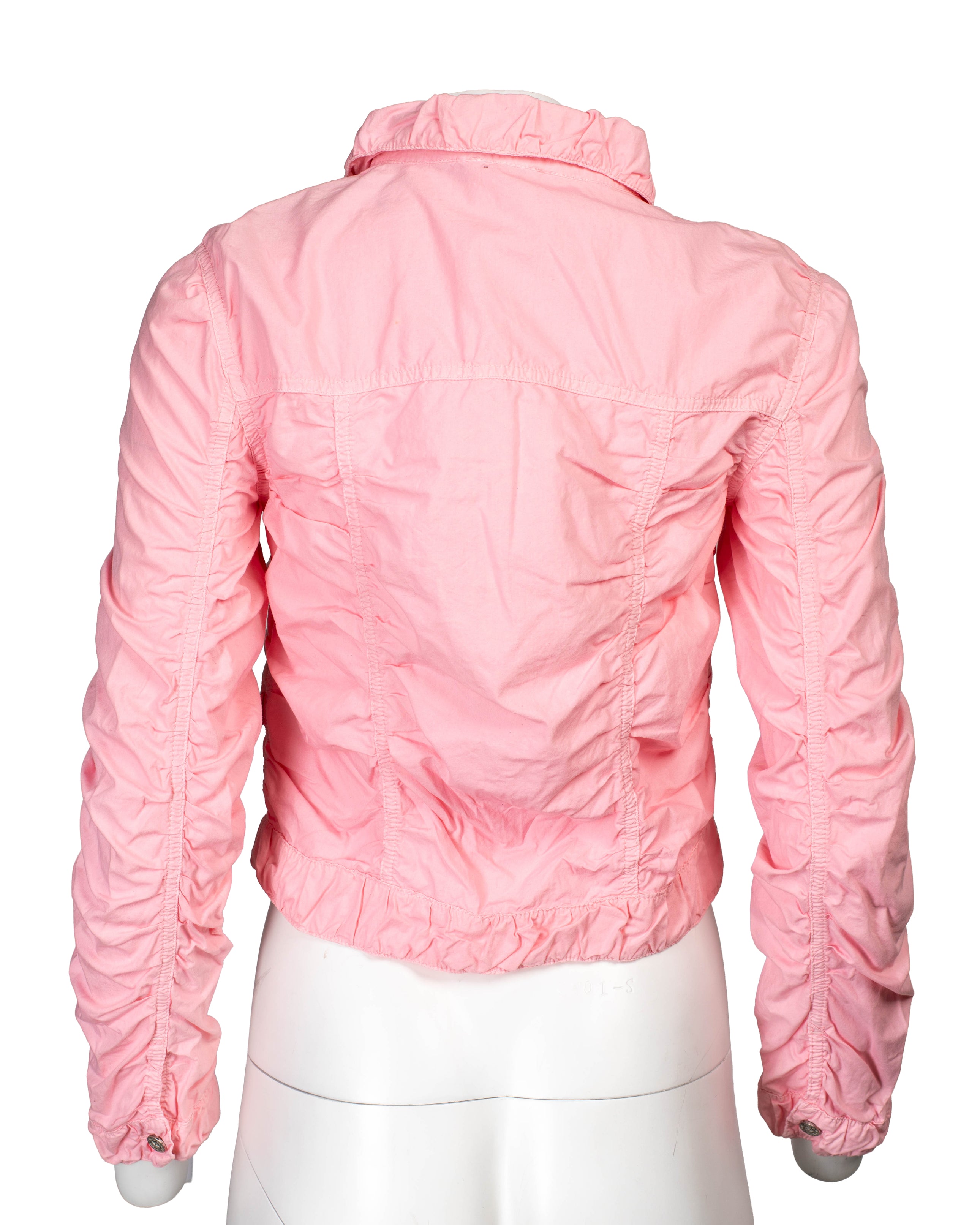 PINK RUCHED JACKET
