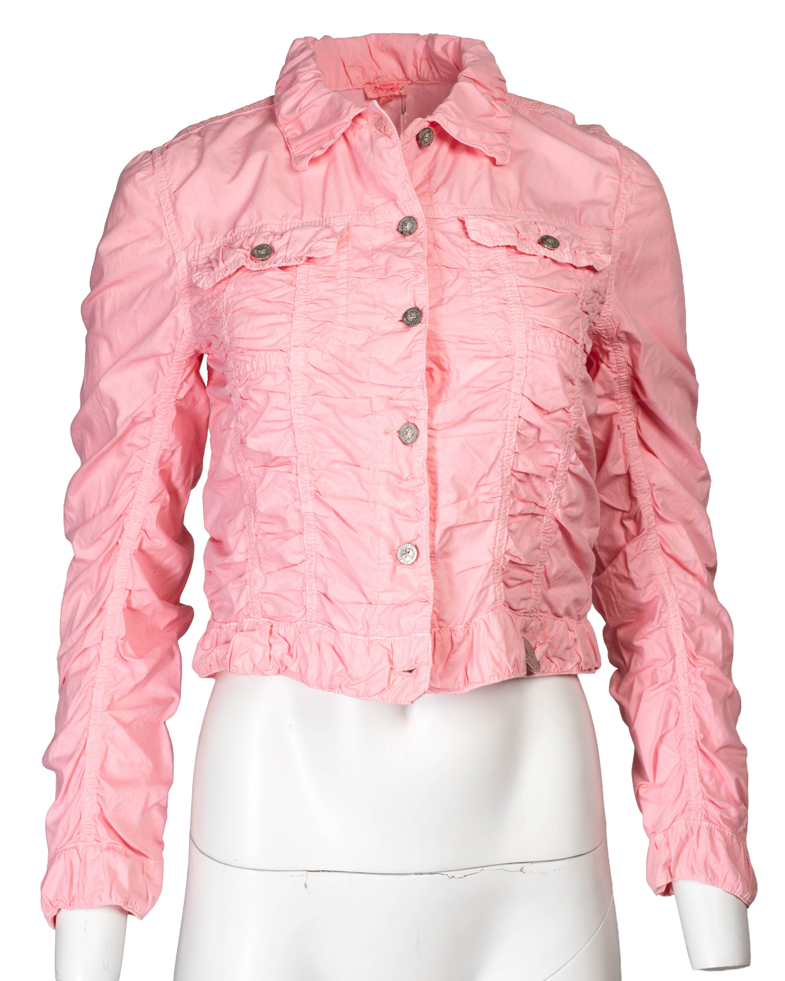 PINK RUCHED JACKET