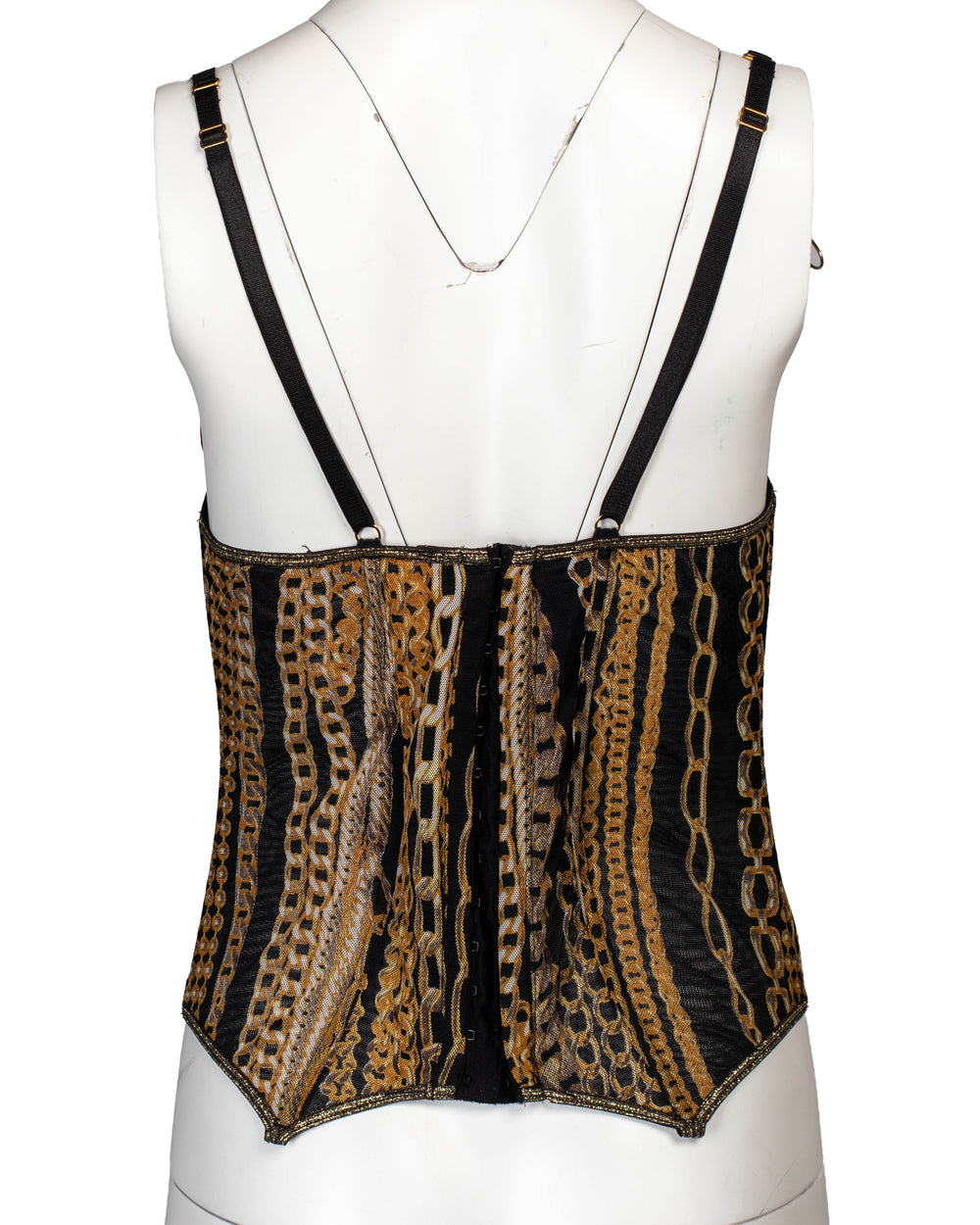 2003 CHAIN PRINTED MESH BUSTIER