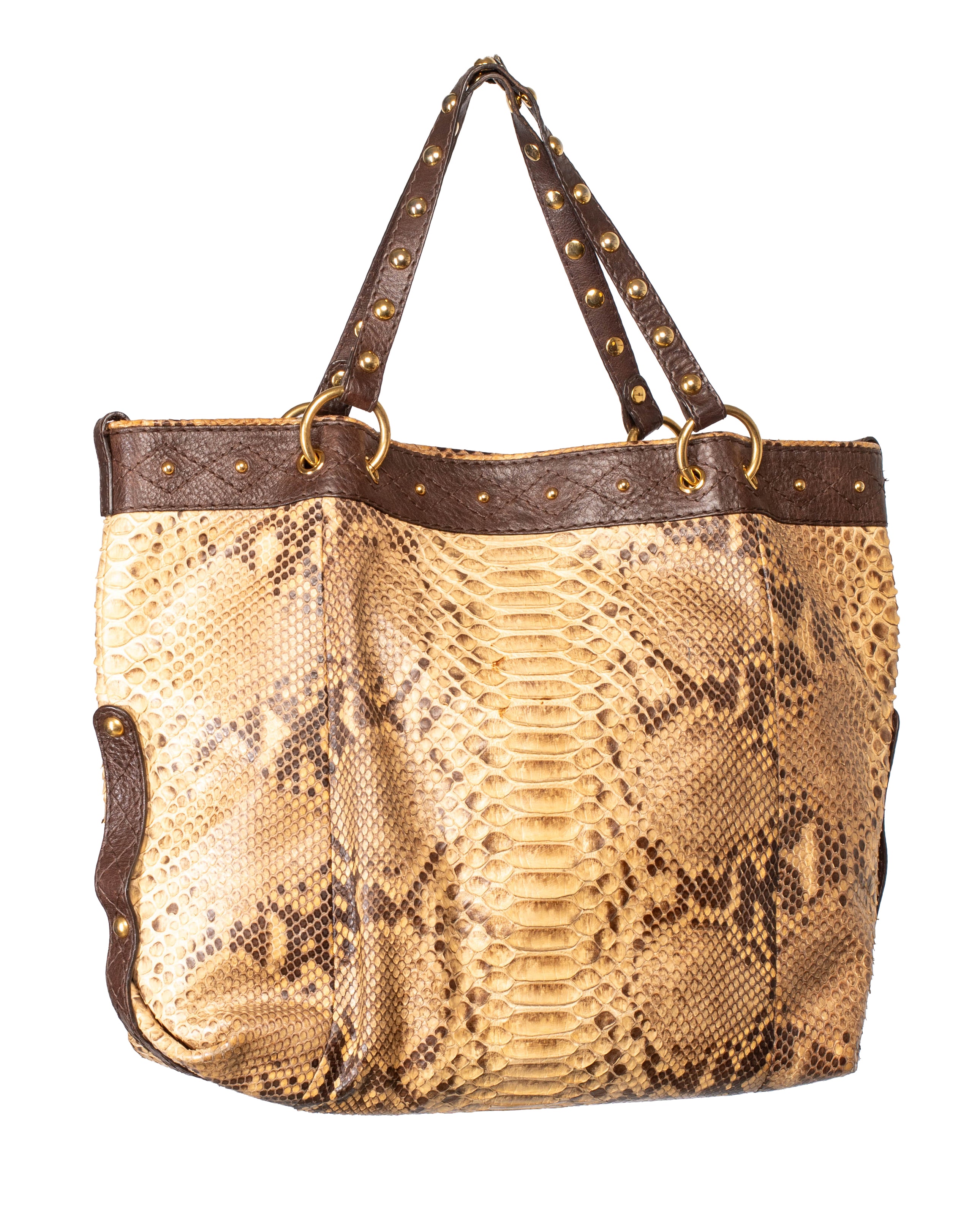 IRINA BABOUSKA PYTHON LARGE TOTE
