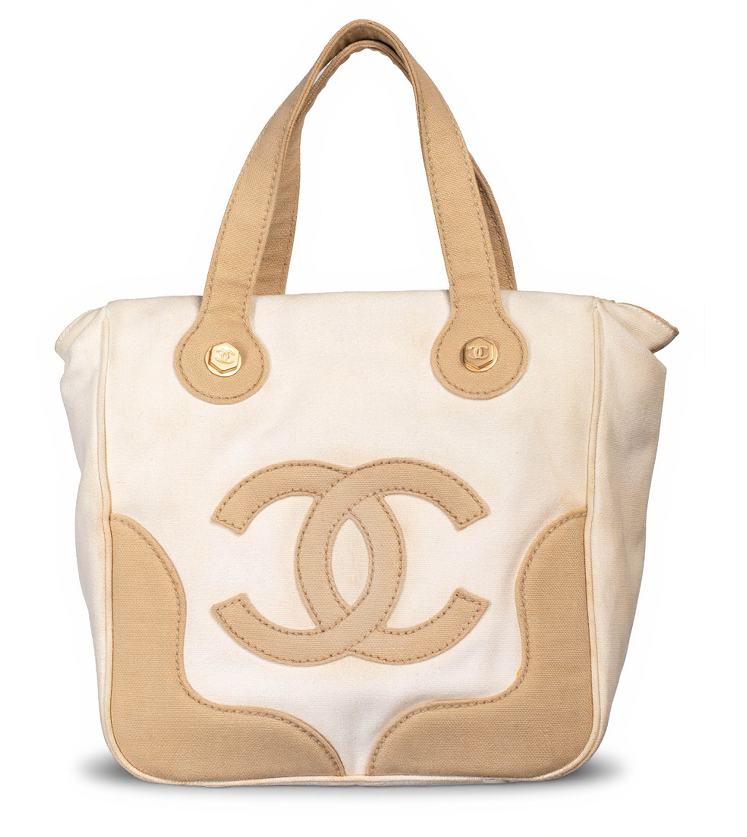 CANVAS MARSHMALLOW CC SMALL TOTE