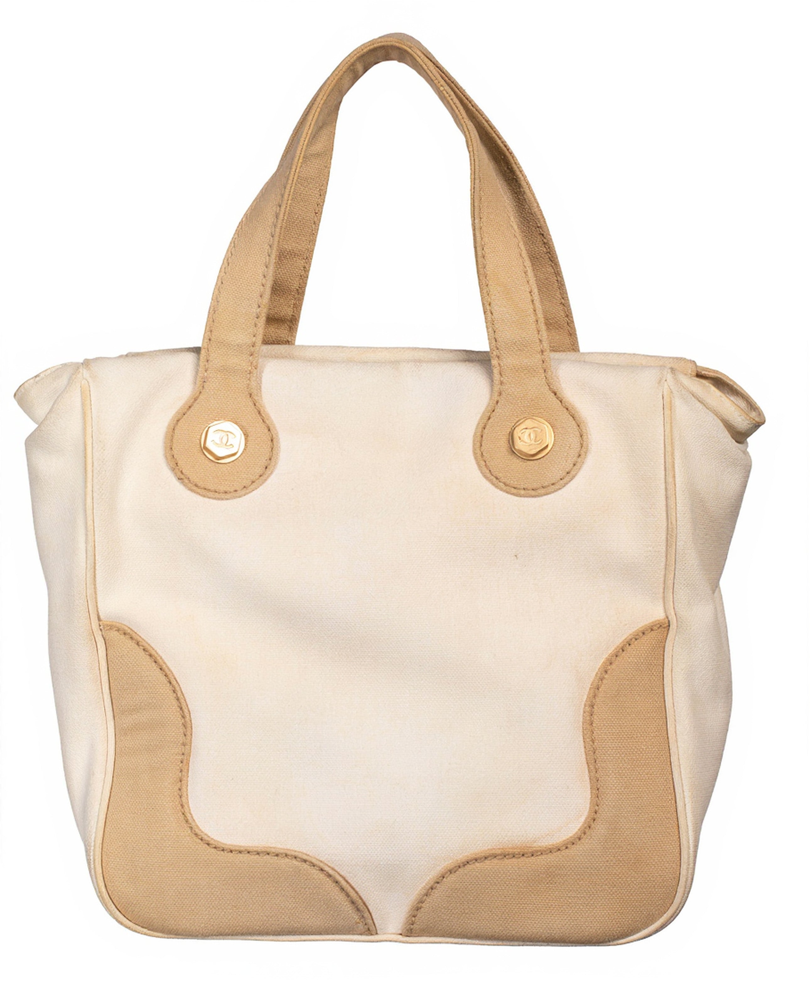 CANVAS MARSHMALLOW CC SMALL TOTE