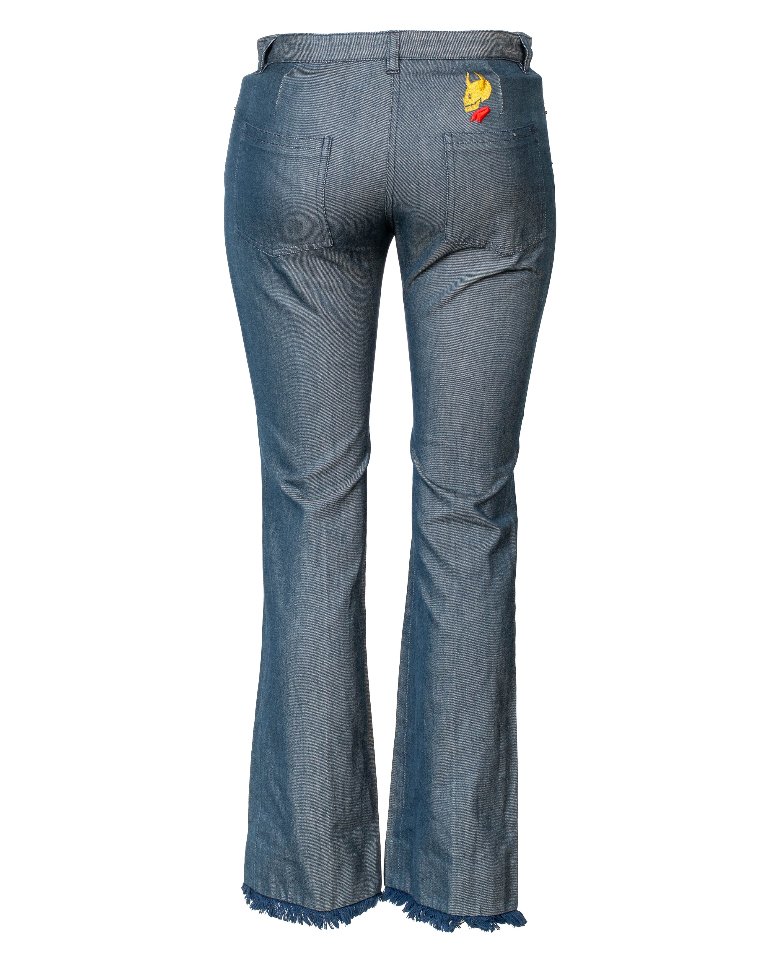 S/S 2000 SKULL EMBROIDERED JEANS