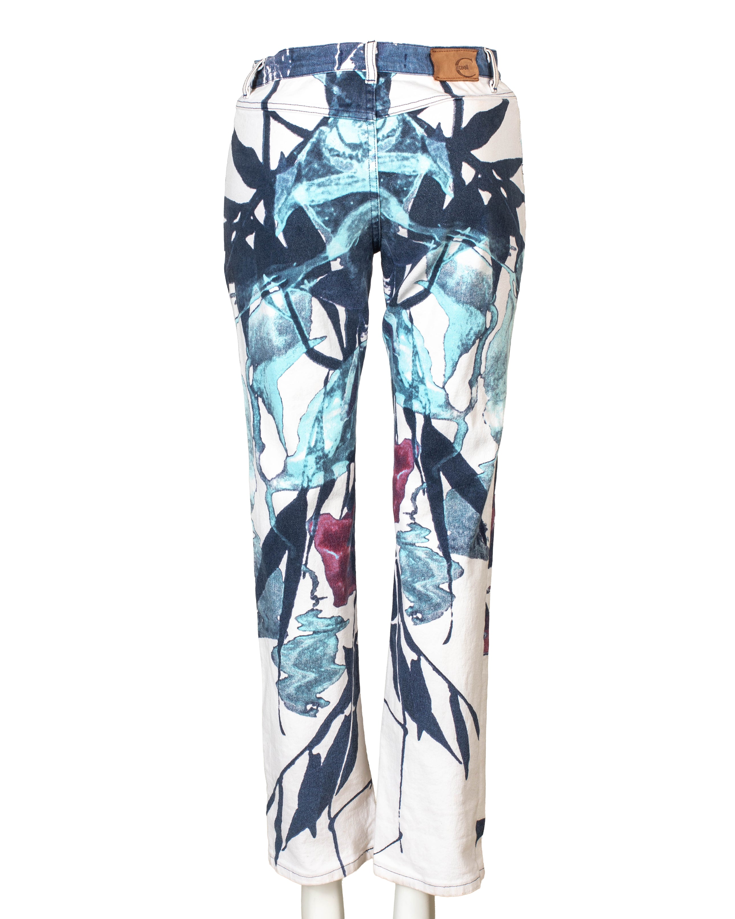 2000S BLUE/WHITE PRINTED JEANS