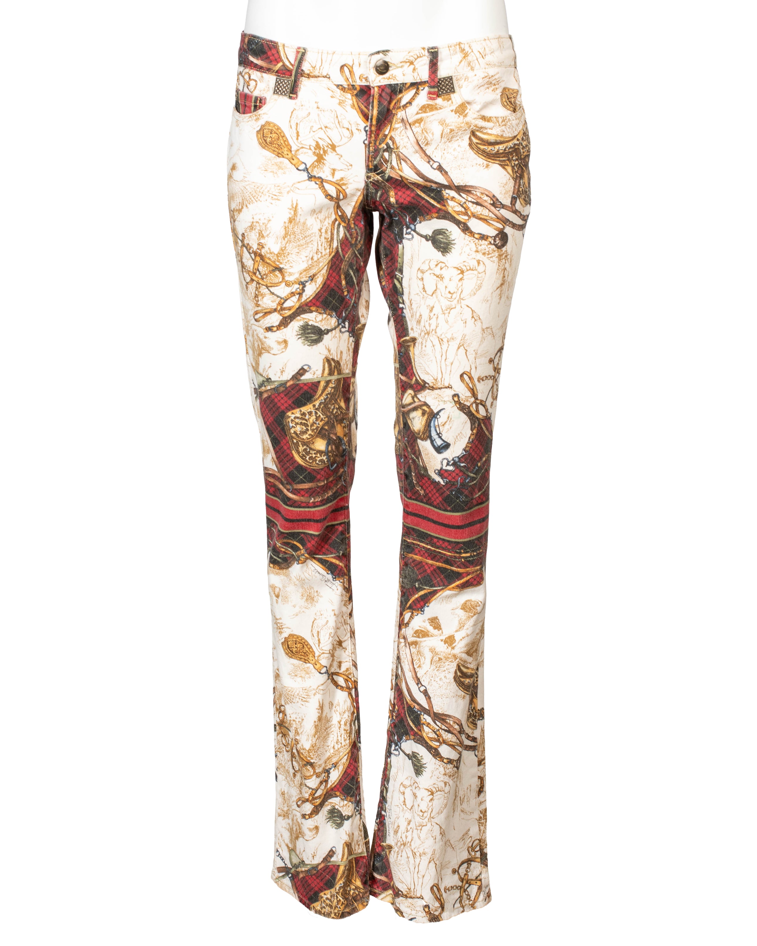 EQUESTRIAN PRINTED JEANS