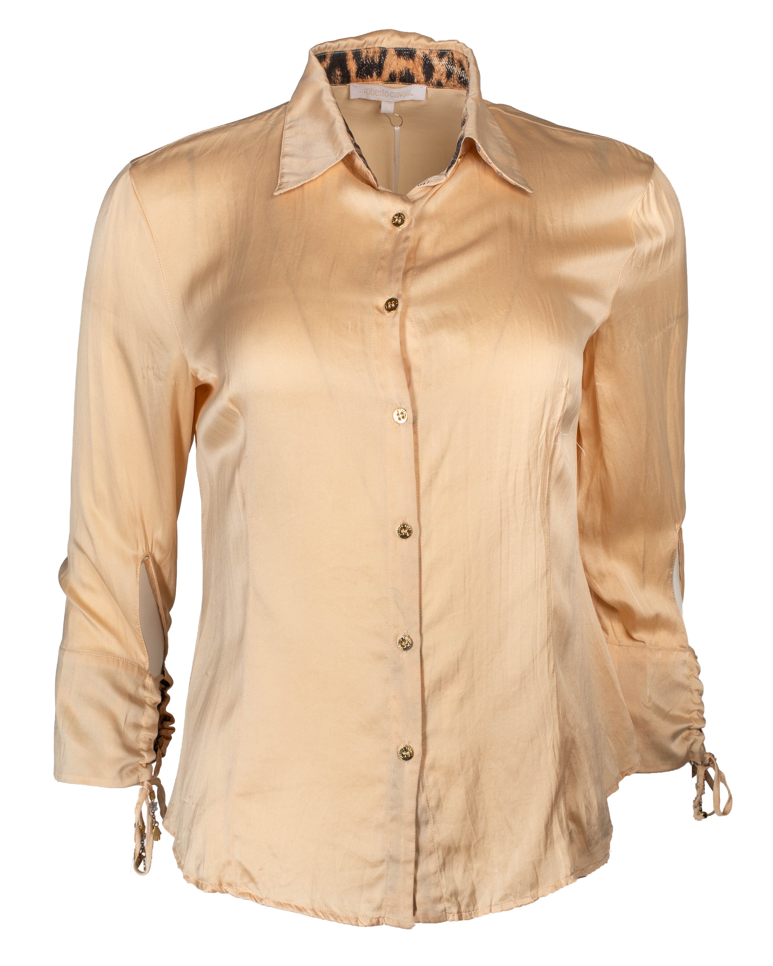 NUDE SILK BUTTON DOWN @NICOZ