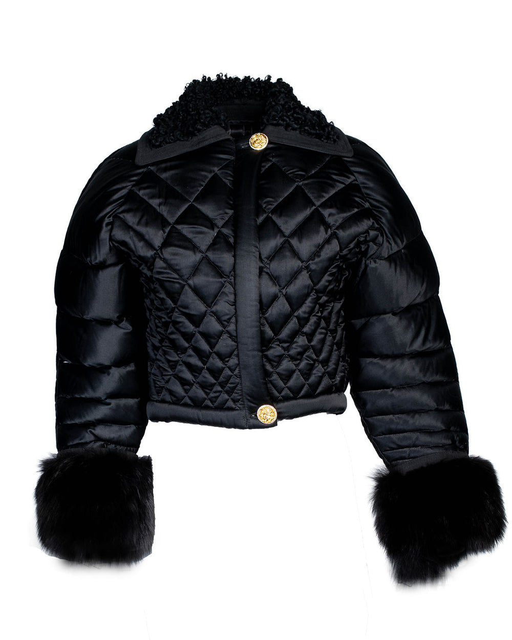 FW92 RTW S&M Runway Quilted Puffer Jacket w/ Mink Fur @JCCG