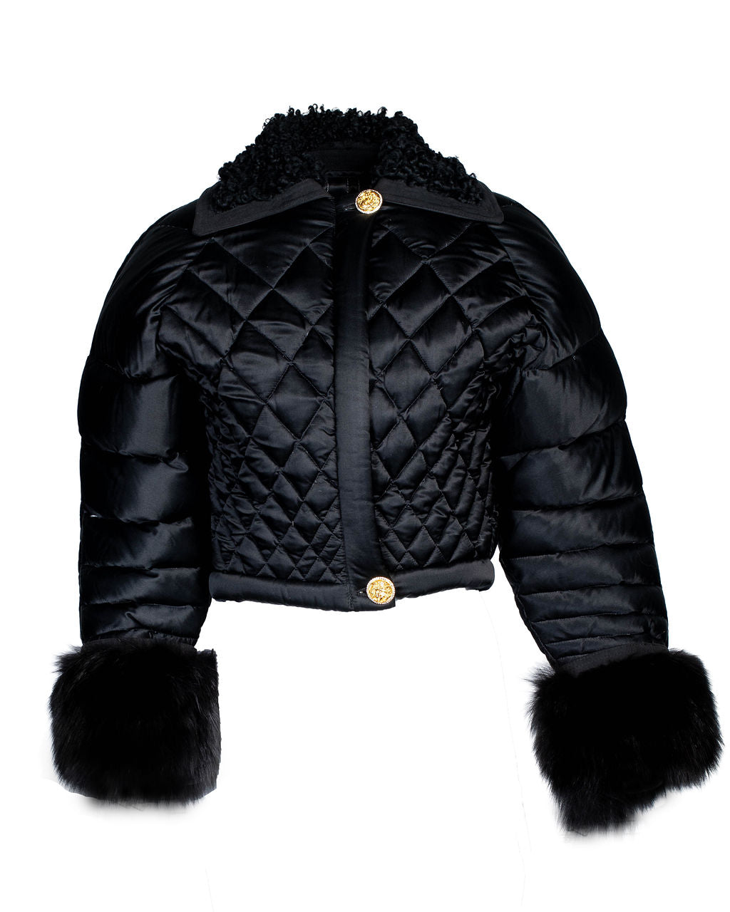 FW92 RTW S&M Runway Quilted Puffer Jacket w/ Mink Fur @JCCG