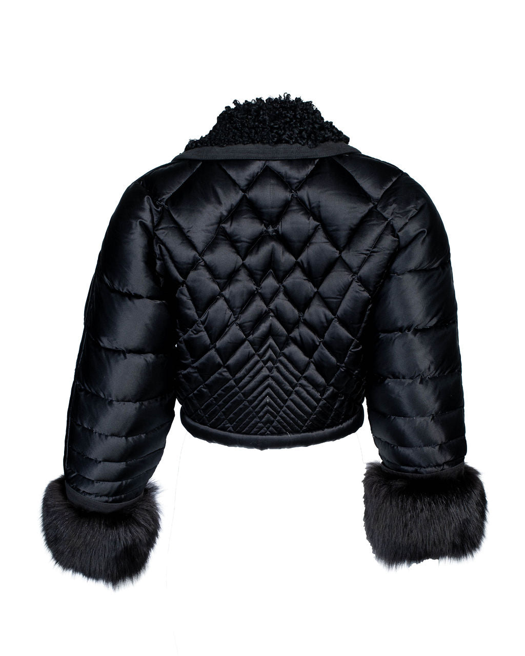 FW92 RTW S&M Runway Quilted Puffer Jacket w/ Mink Fur @JCCG
