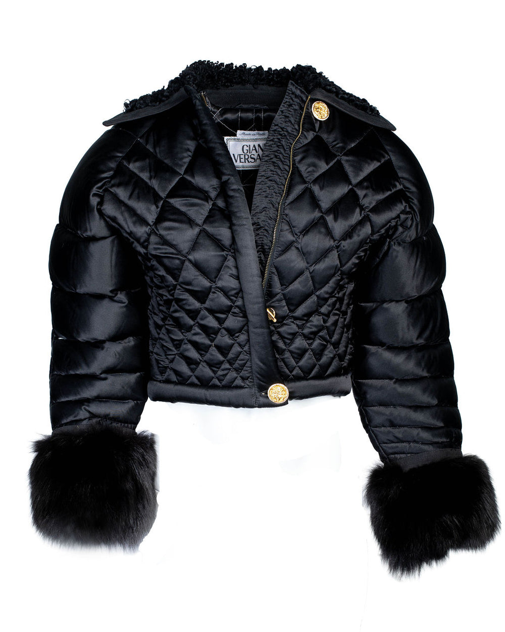 FW92 RTW S&M Runway Quilted Puffer Jacket w/ Mink Fur @JCCG