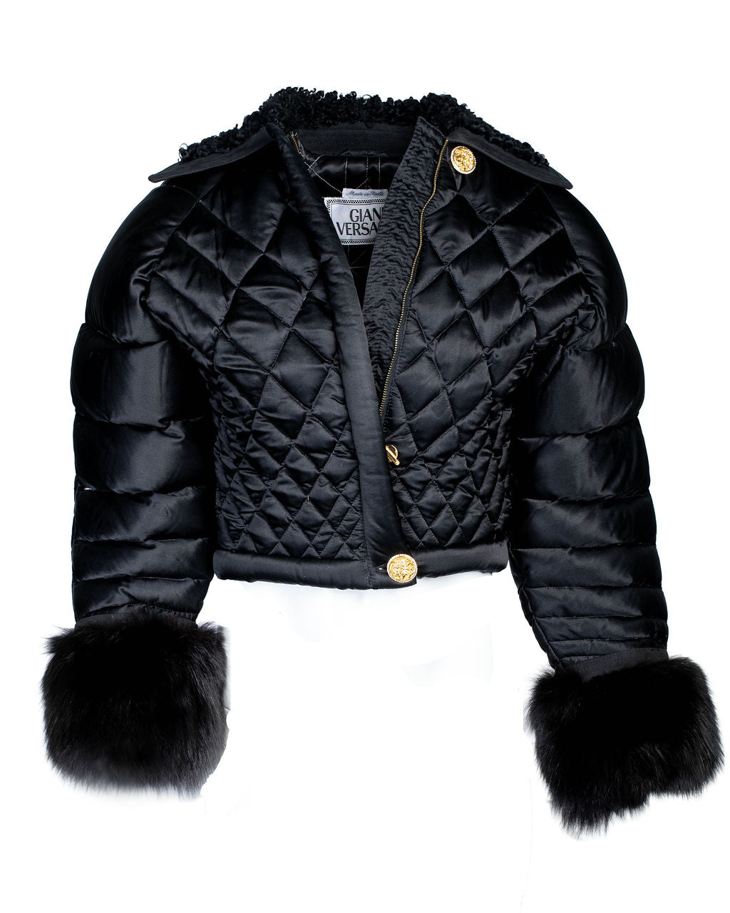 FW92 RTW S&M Runway Quilted Puffer Jacket w/ Mink Fur @JCCG