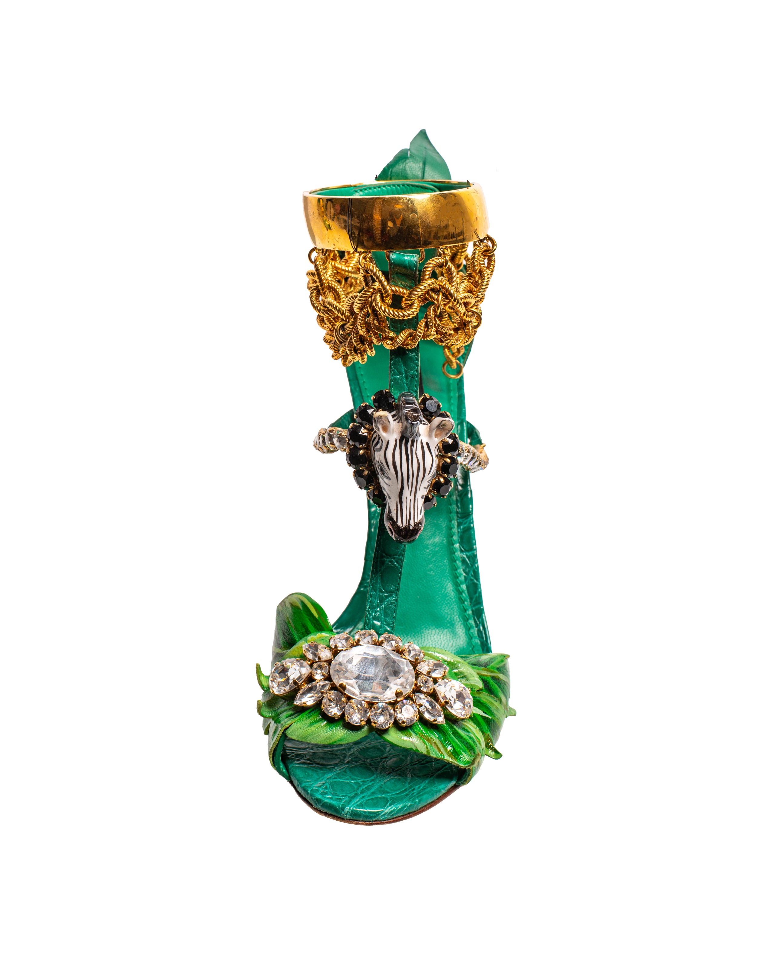 RARE GREEN JUNGLE TOUCAN HEELS @CSTORM