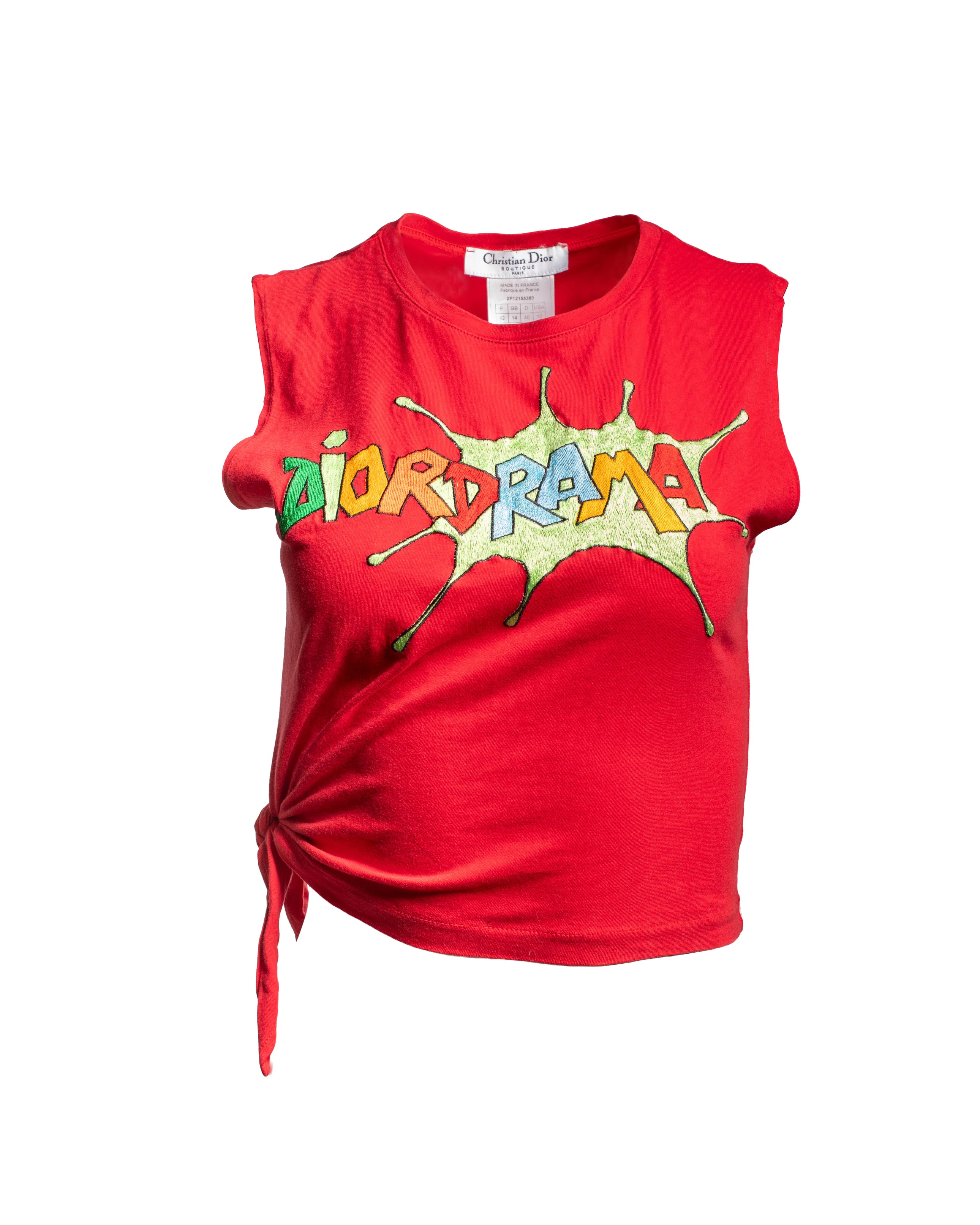 2002 DIORDRAMA RED LOGO TANK
