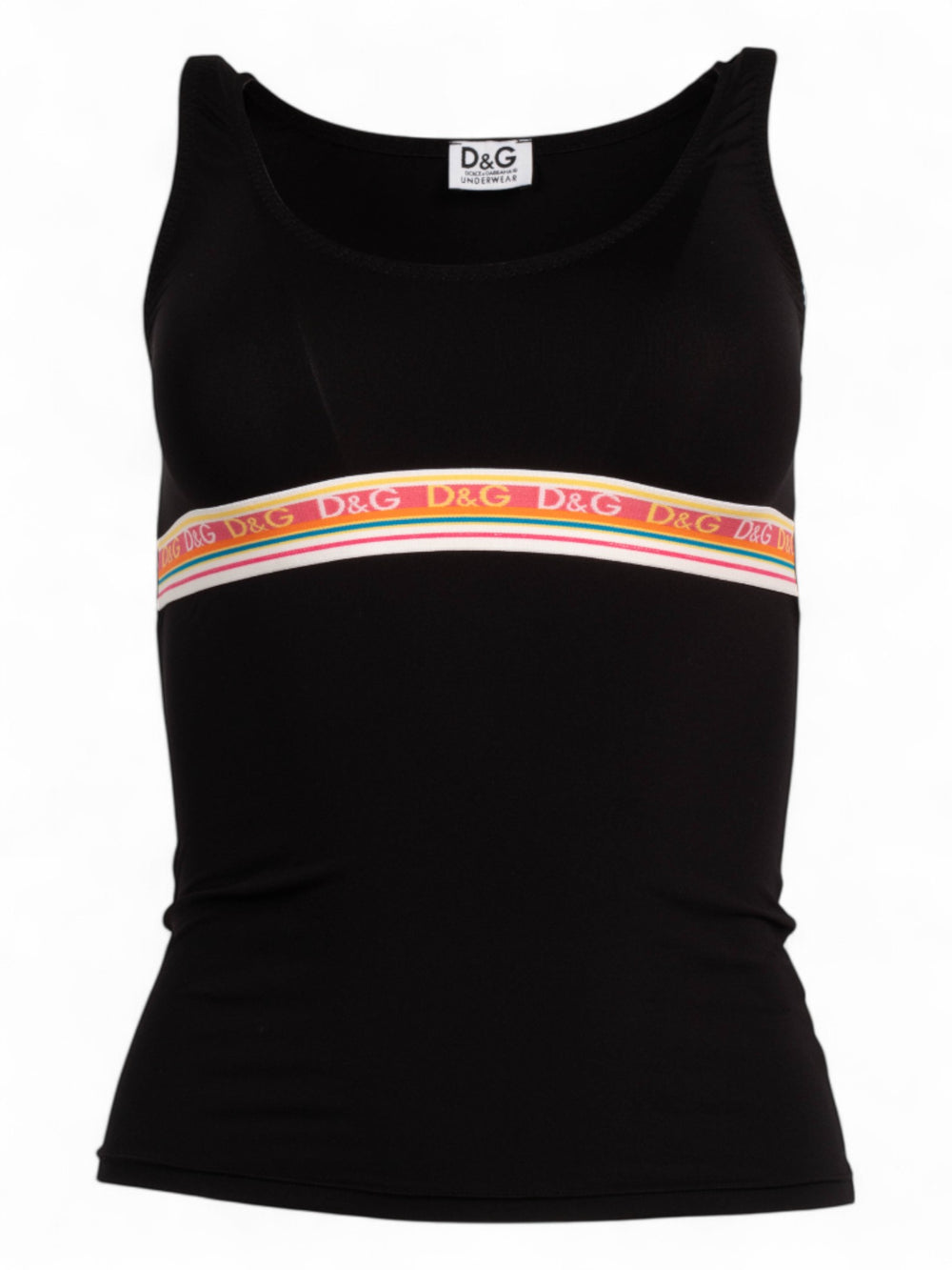 BLACK LOGO SPORT TANK