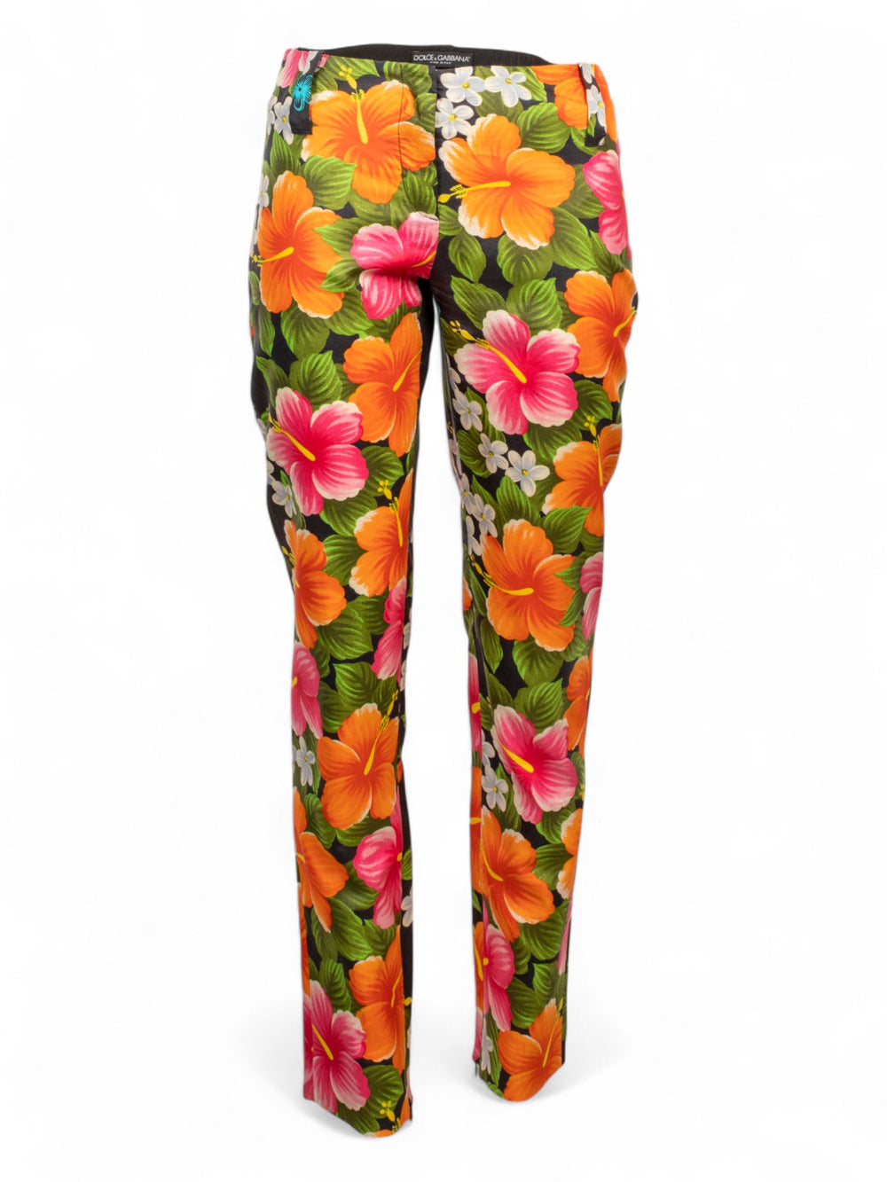 SILK HIBISCUS FLOWER PRINTED PANTS