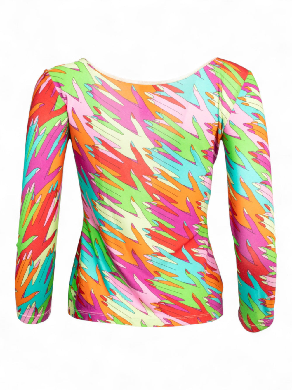 ICONIC HAND PRINTED 3 RING LONGSLEEVE TOP