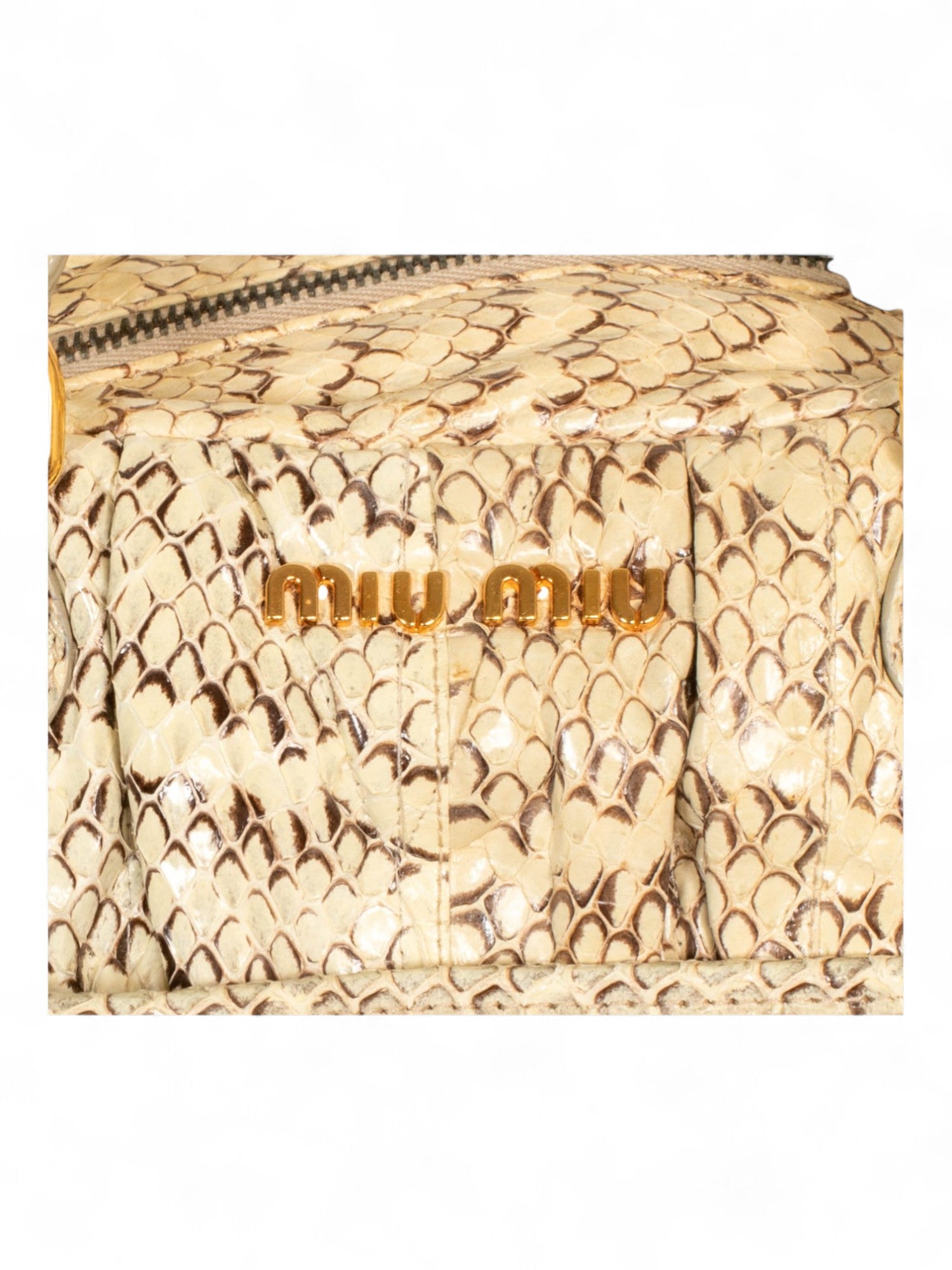 WHITE SNAKESKIN HANDBAG