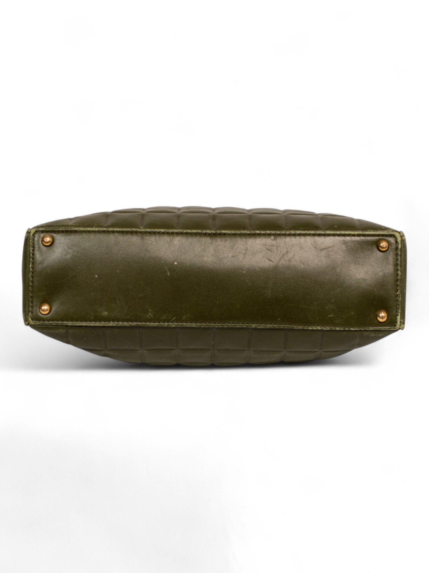 OLIVE GREEN CHOCOLATE BAR TOTE BAG