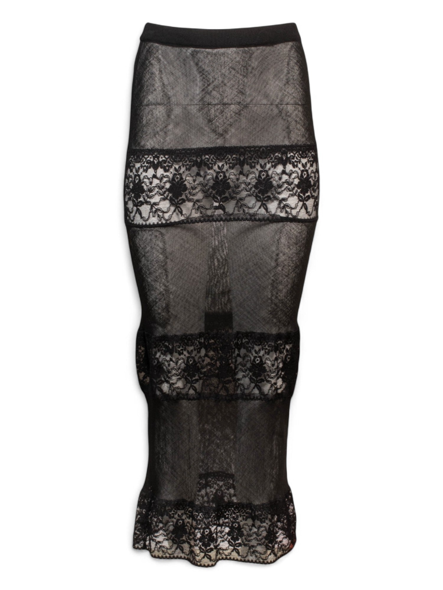 BOUTIQUE BLACK LACE MAXI SKIRT @JCCG