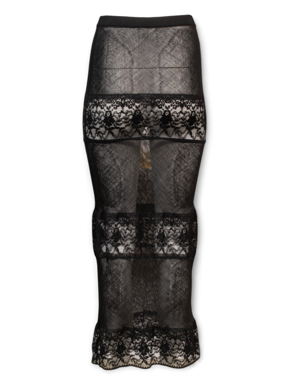 BOUTIQUE BLACK LACE MAXI SKIRT @JCCG