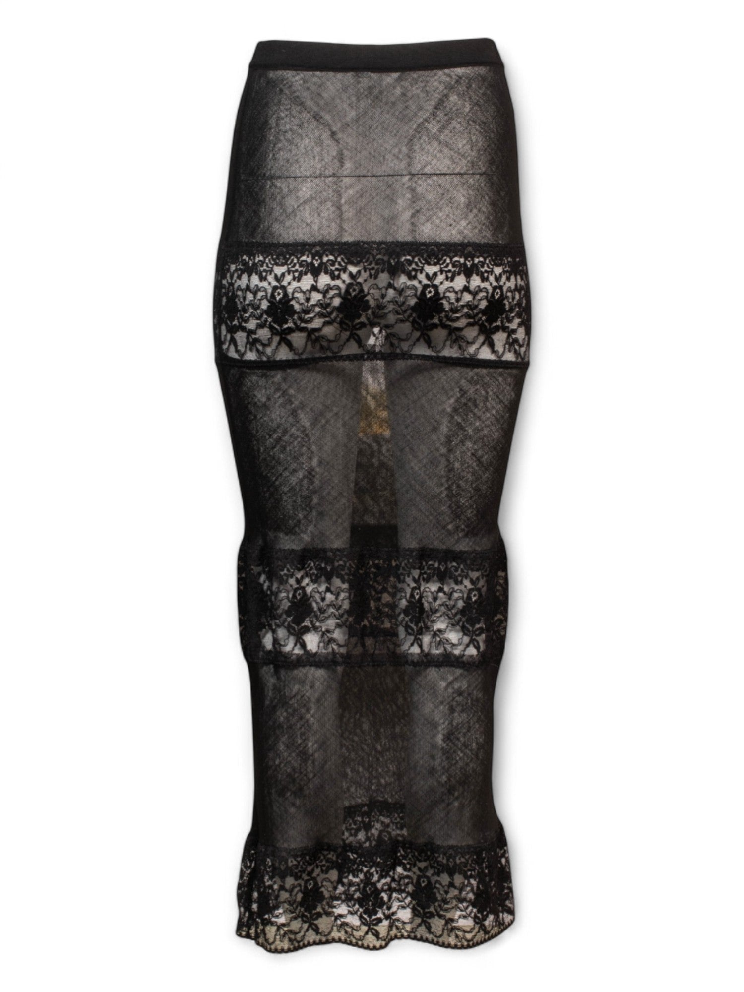 BOUTIQUE BLACK LACE MAXI SKIRT @JCCG