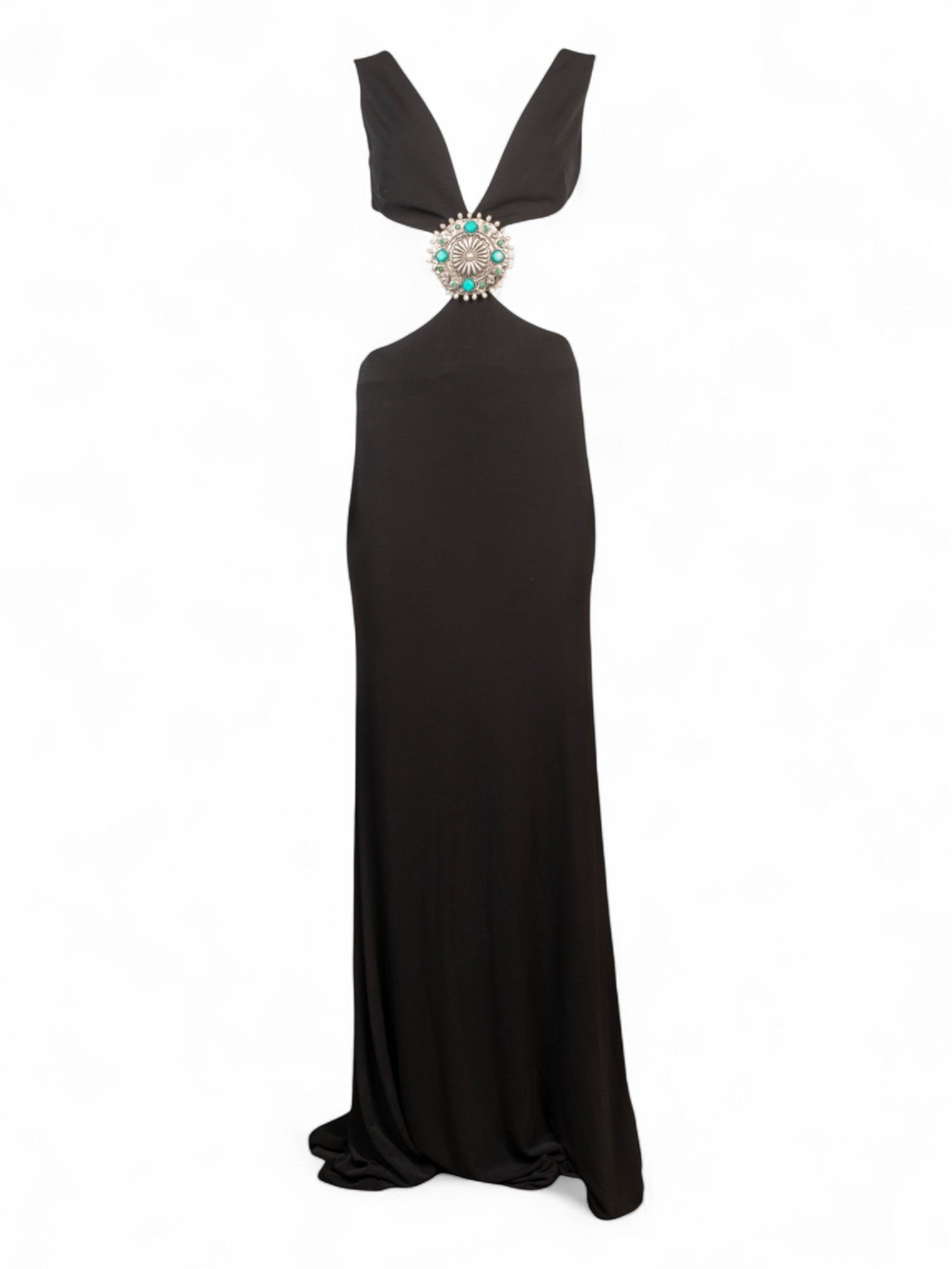 MATT CADY CUT OUT BLACK MAXI DRESS @CARLIEB