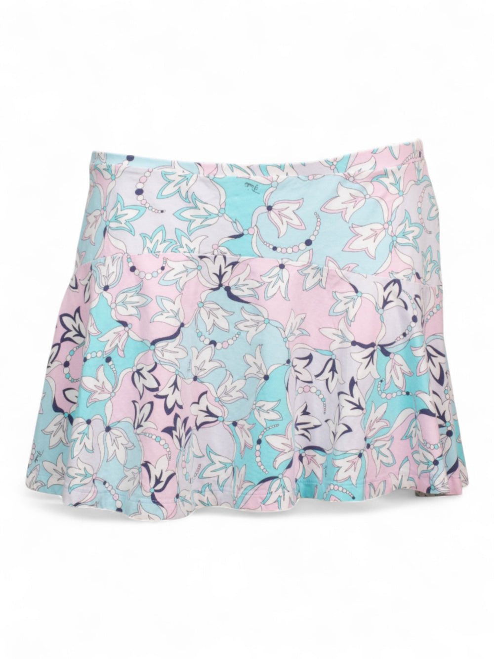 CLASSIC PRINTED FLOWY MINI SKIRT