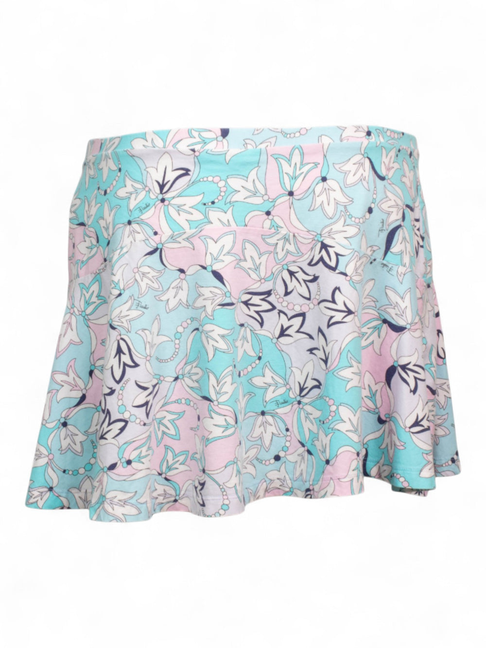 CLASSIC PRINTED FLOWY MINI SKIRT