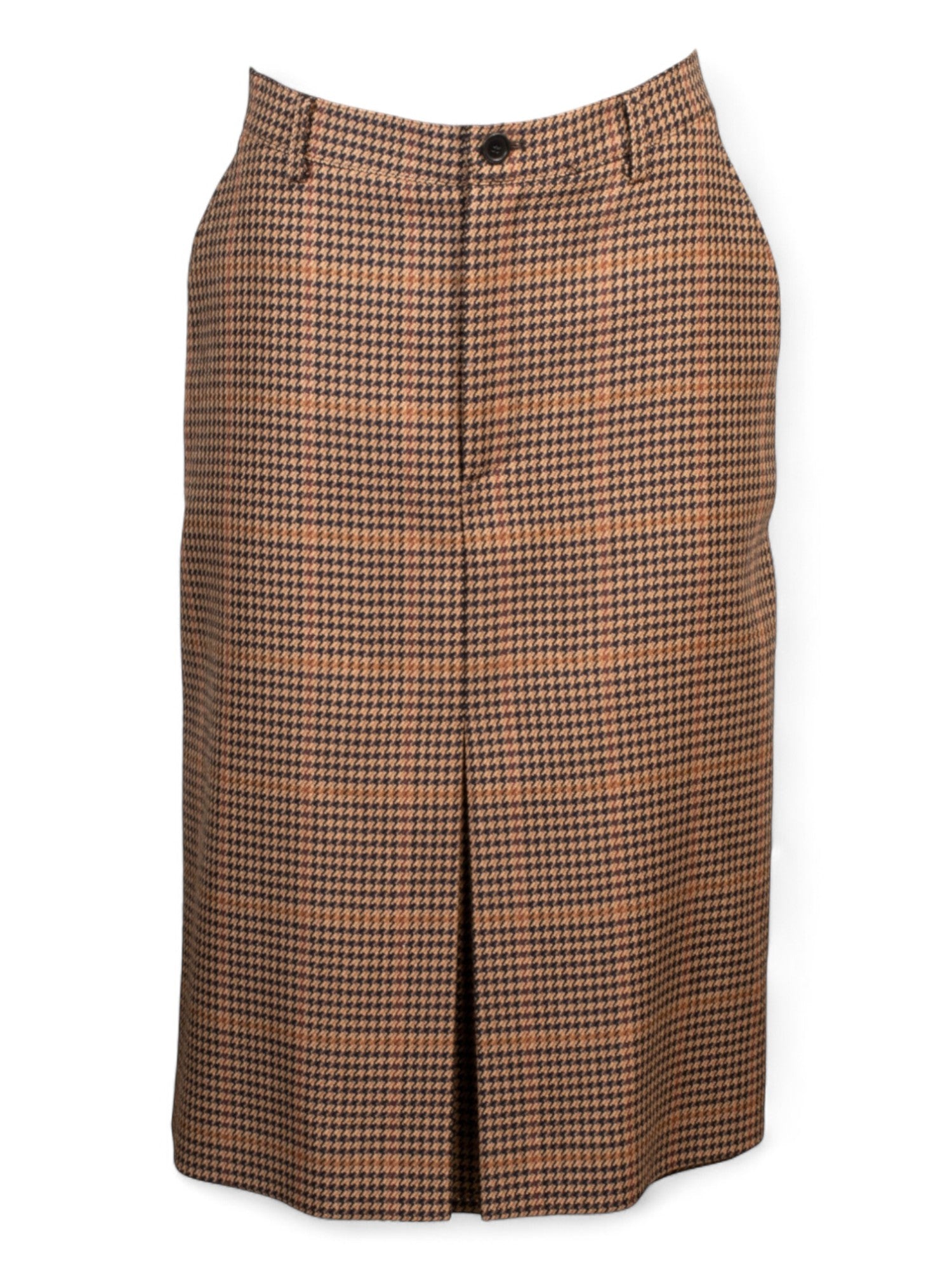 PLAID AND DENIM MIDI SKIRT @KGUE