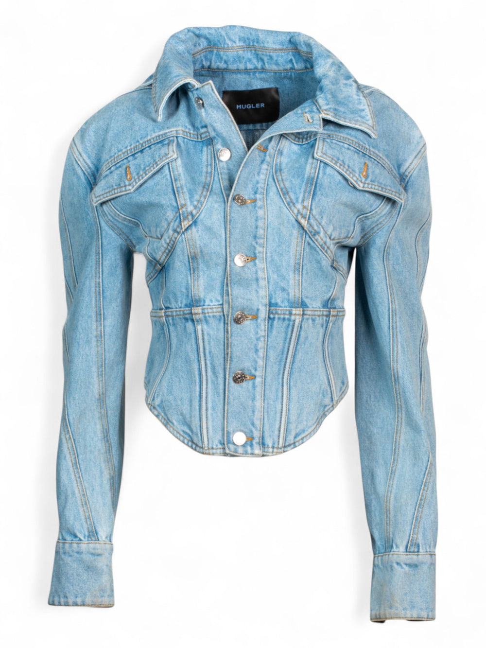 SS24 DENIM CORSETED JACKET