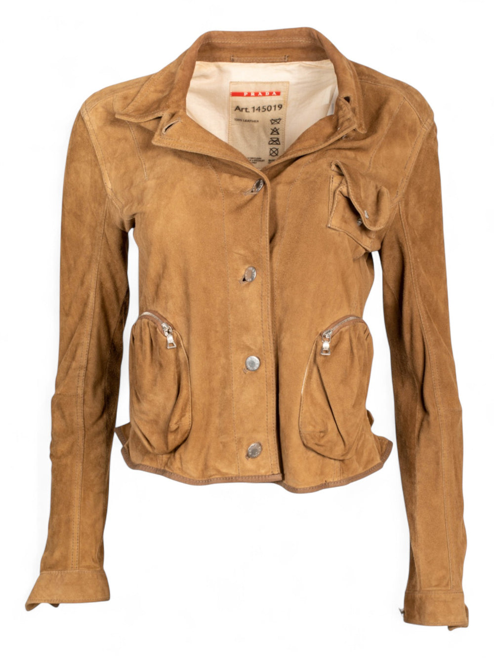 00S SUEDE ZIP UP CARGO JACKET