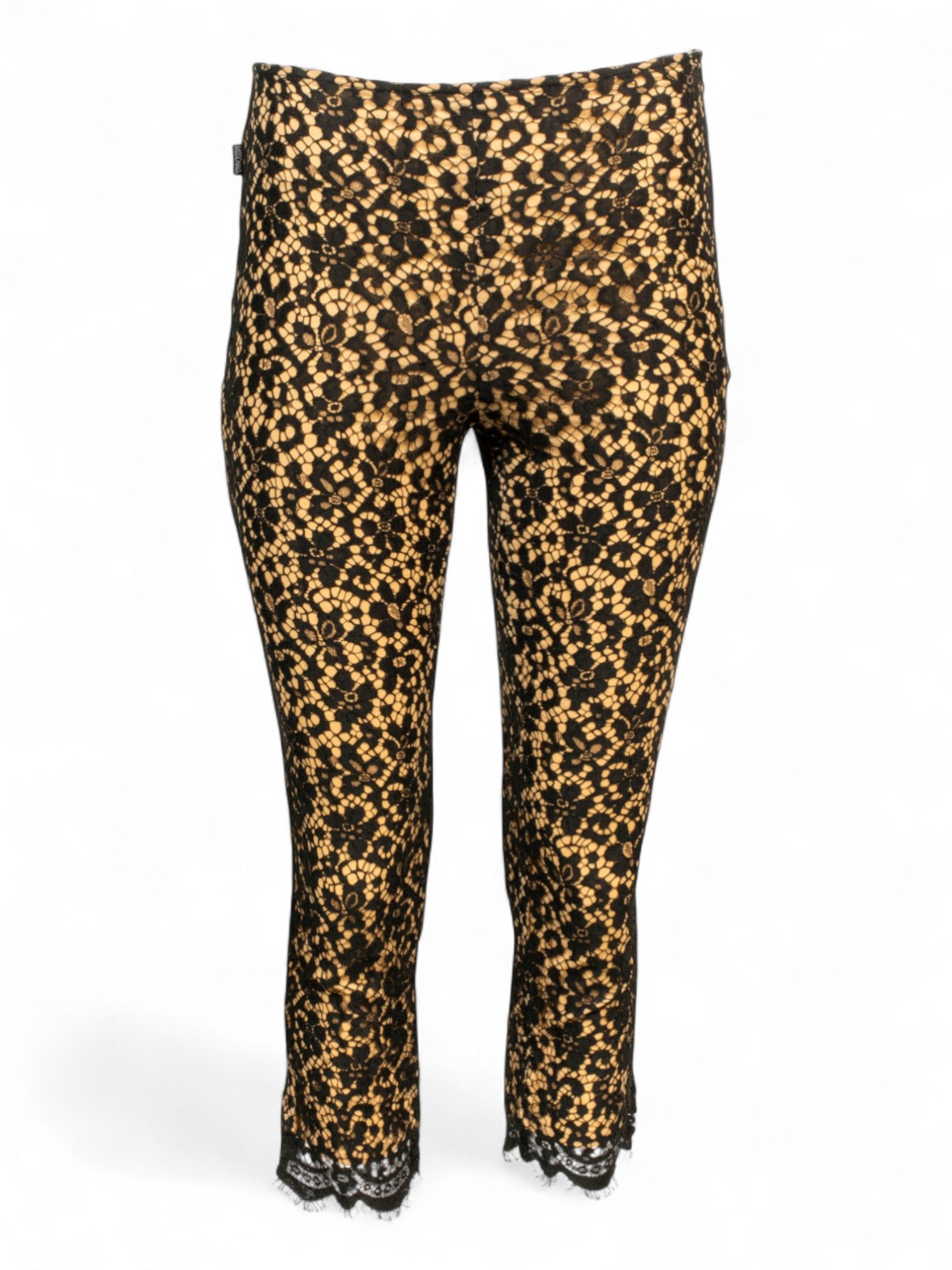 BLACK LACE CAPRIS
