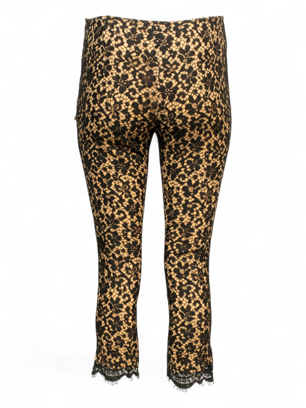 BLACK LACE CAPRIS