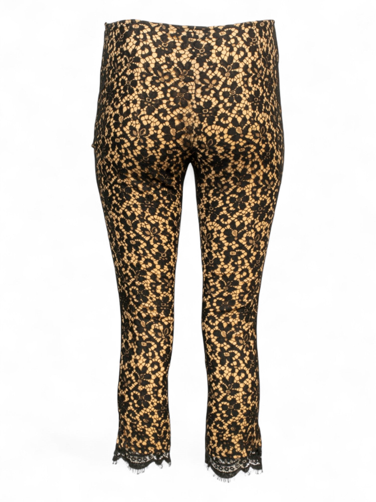 BLACK LACE CAPRIS
