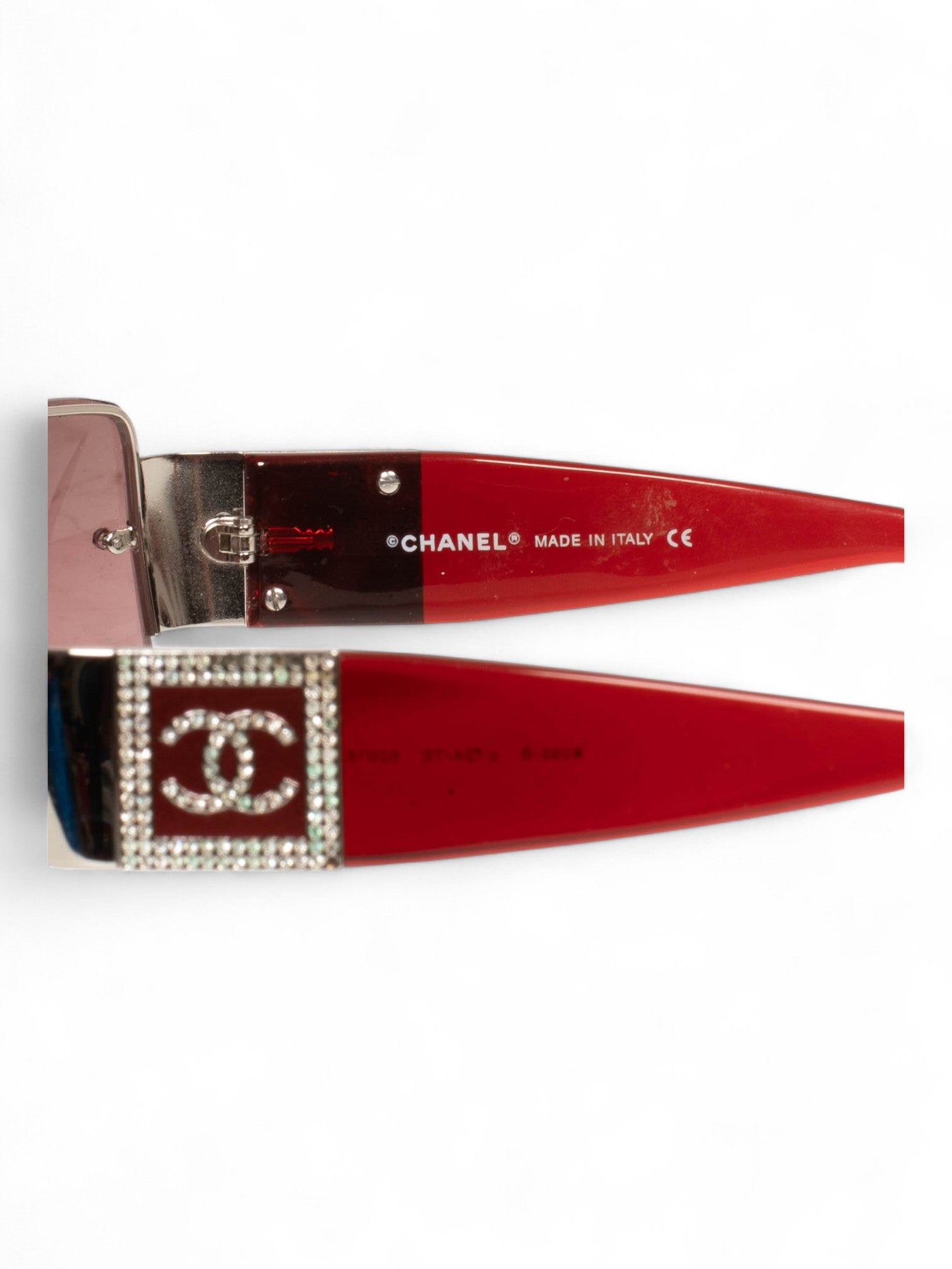 RIMLESS MAUVE SWAROVSKI LOGO SHADES (AS IS) @ASMITH