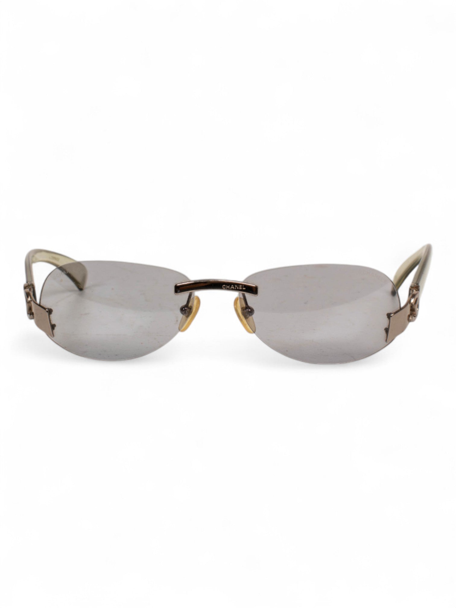 00S RIMLESS CC GREY TINT OVAL SHADES