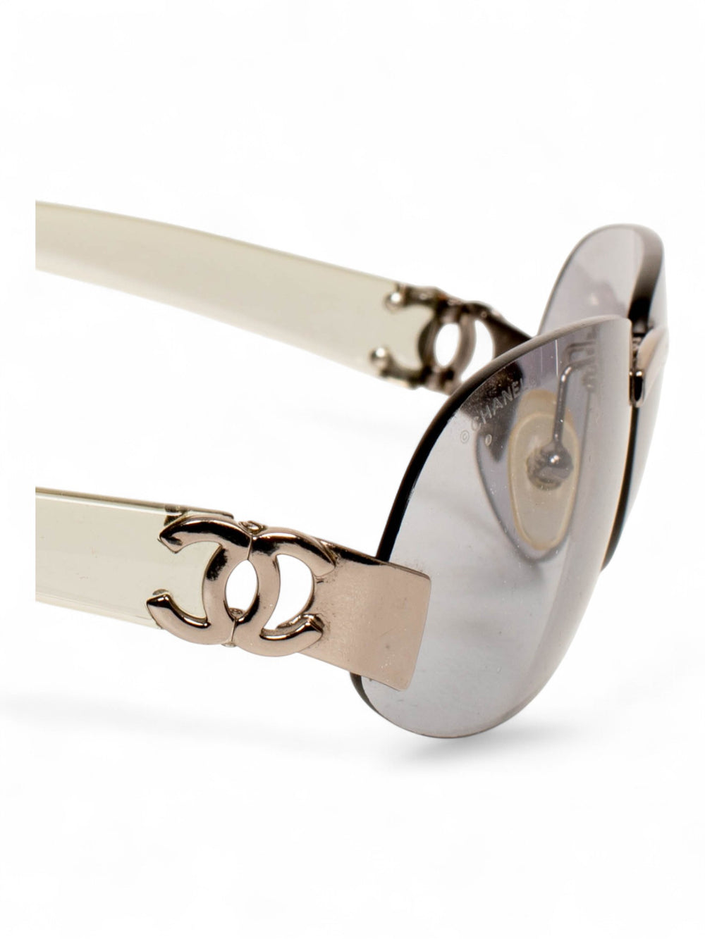00S RIMLESS CC GREY TINT OVAL SHADES