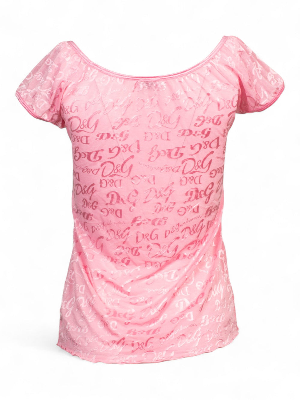 PINK MONOGRAM MESH TOP @MDSG