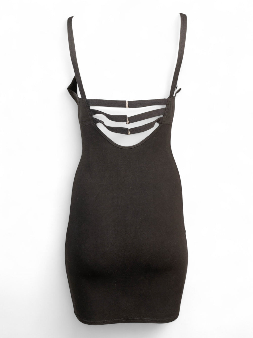 BLACK BODYCON BRA MINI DRESS