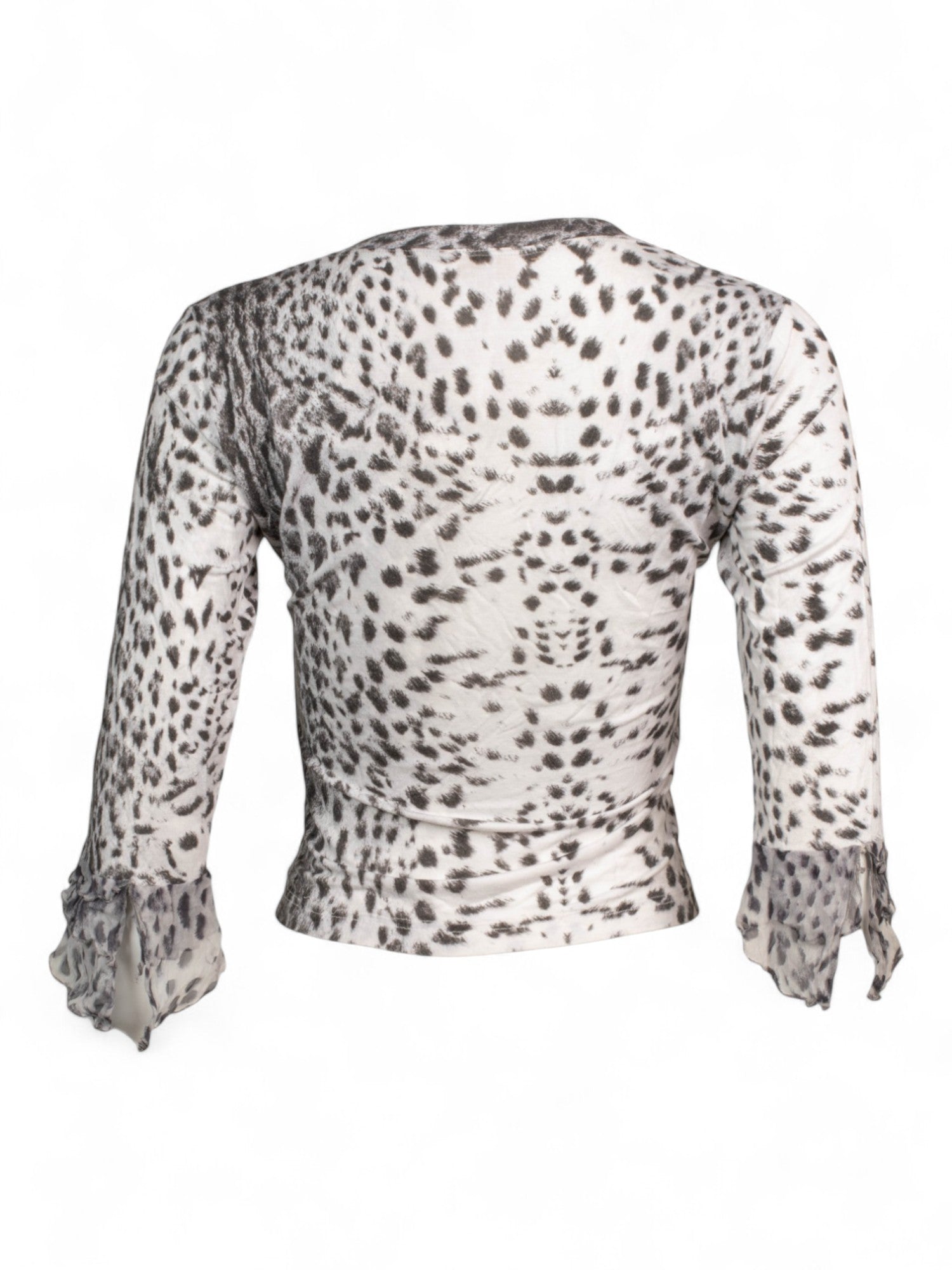 90/00s B&W CHEETAH TOP AND SHORTS SET