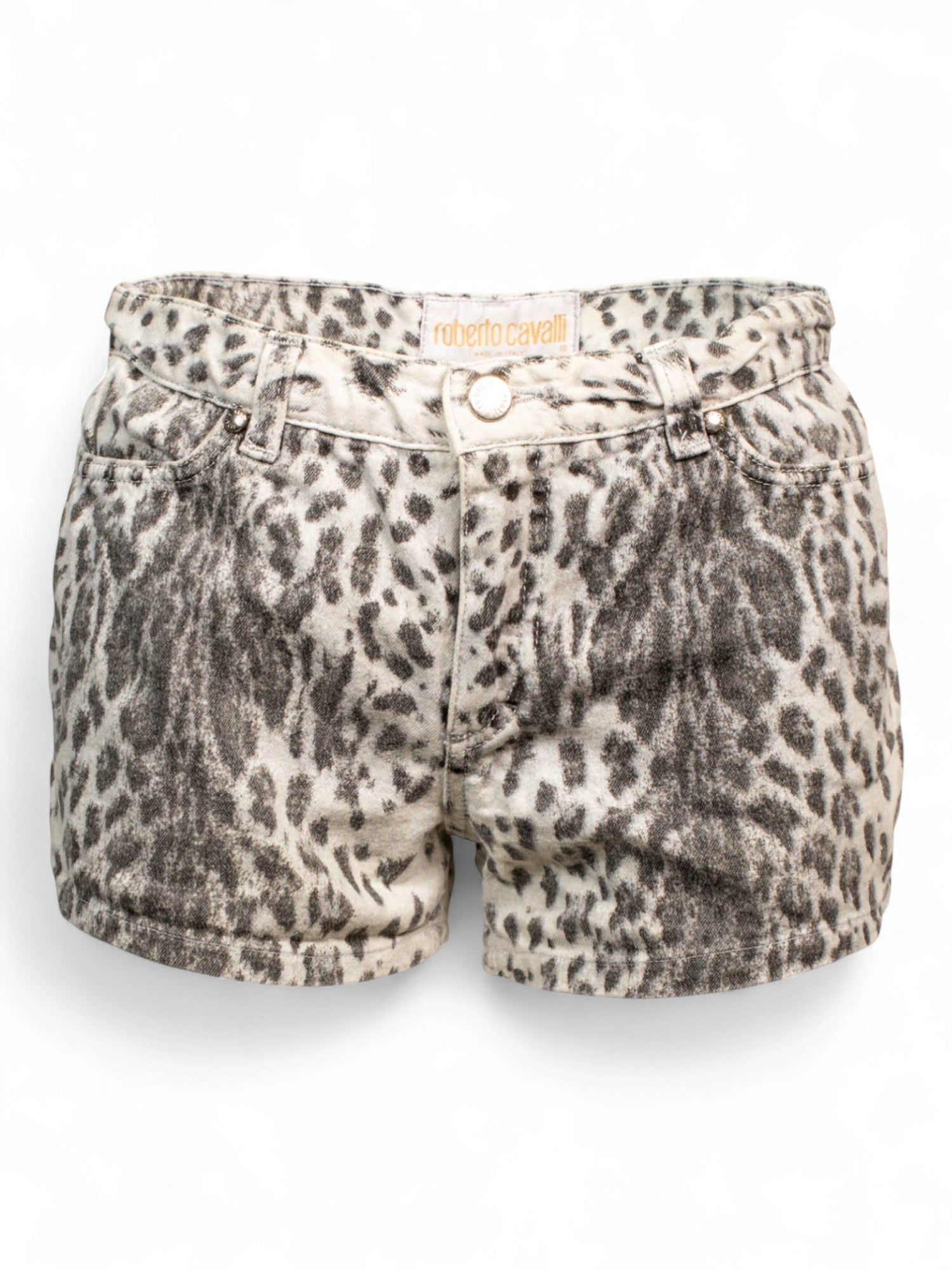 90/00s B&W CHEETAH TOP AND SHORTS SET