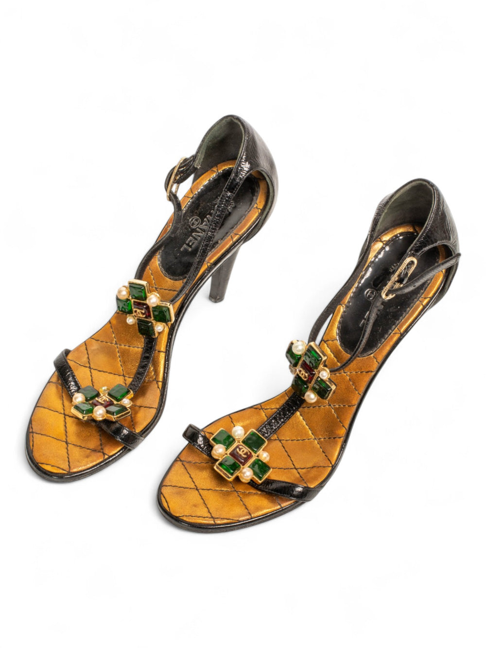 CHANEL 2007 PATE DE VERRE GEMSTONE HEELS @JKOVA