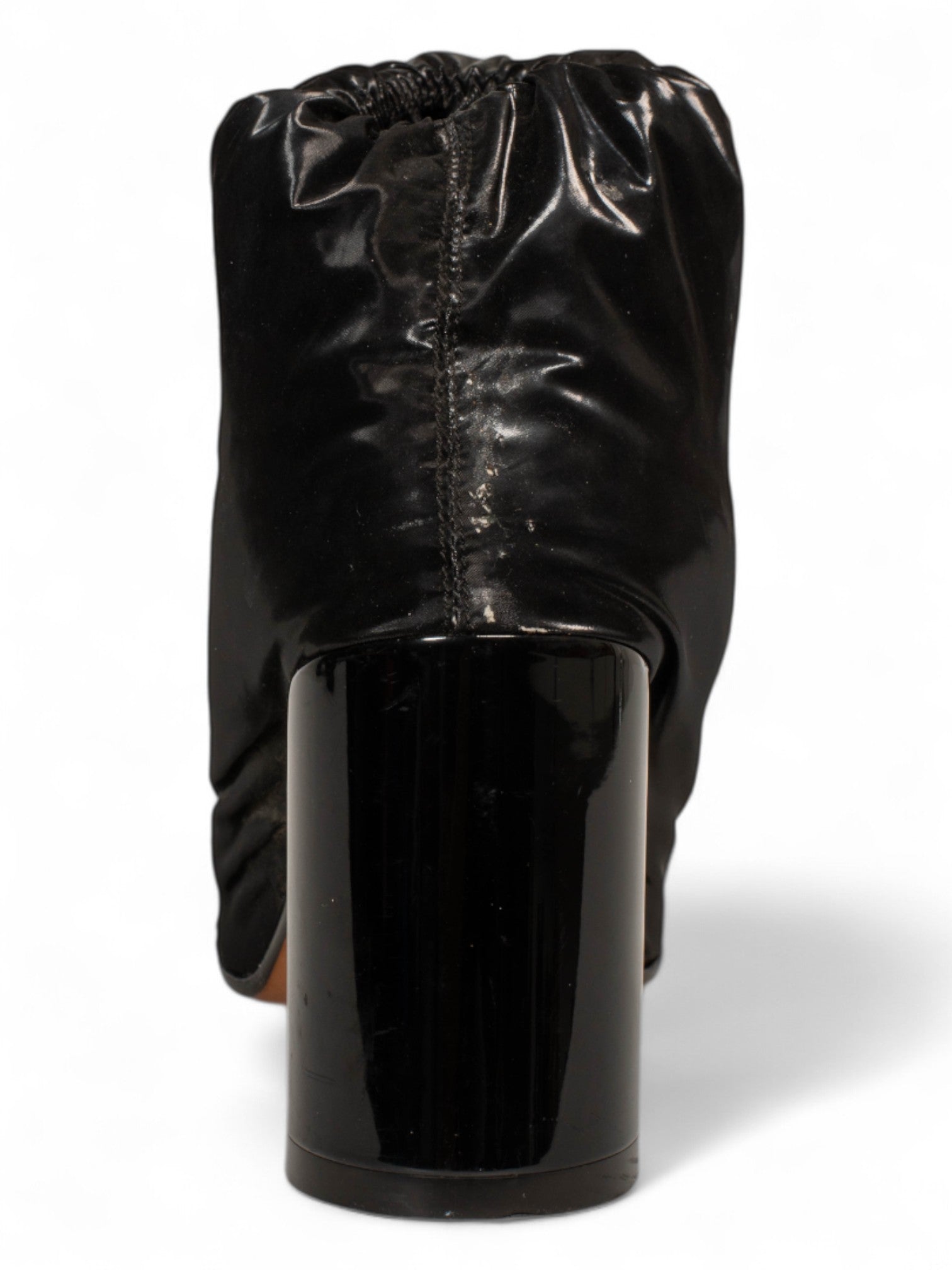 MM6 Black Padded Covered Ankle Boots